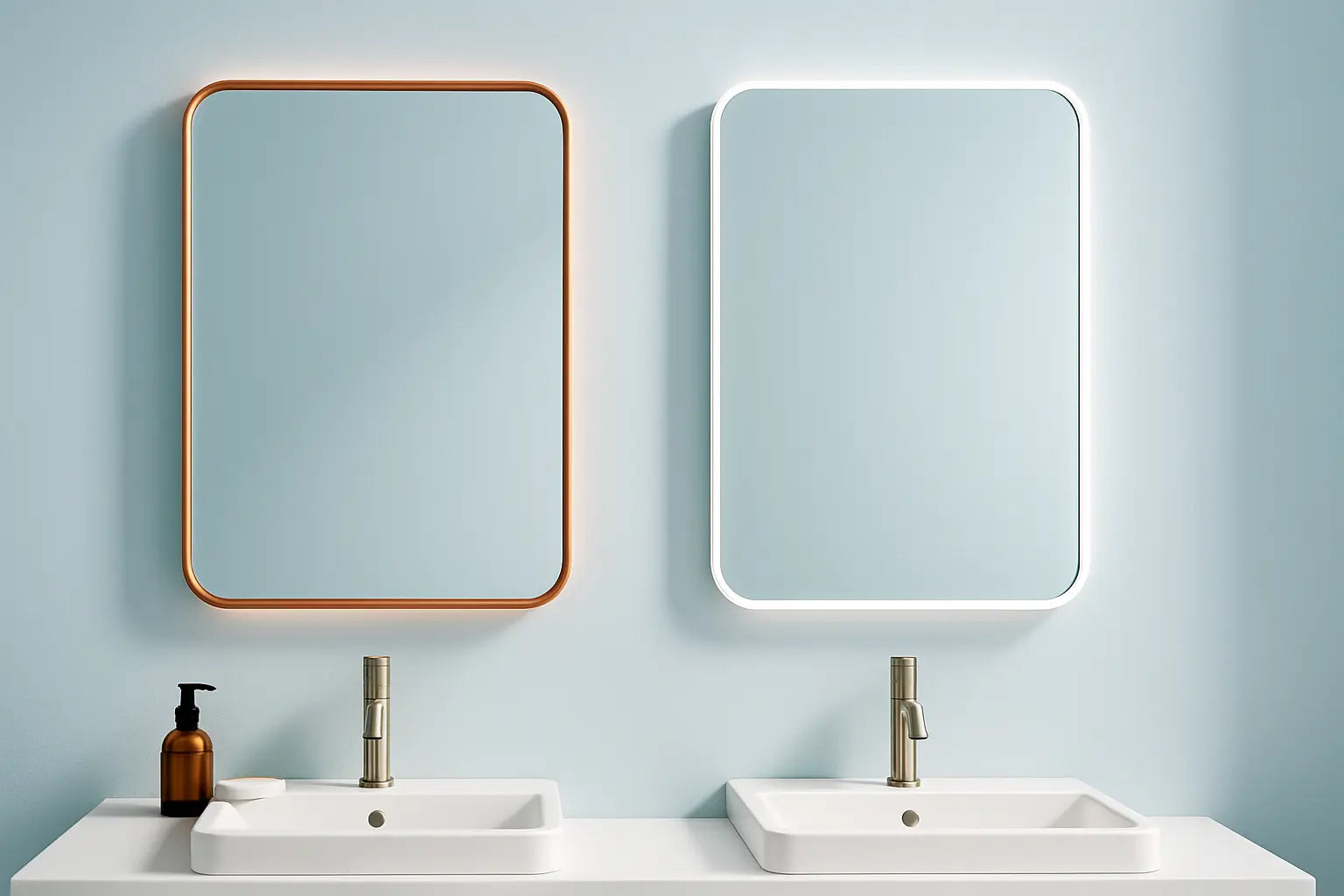 Wat is het verschil tussen koperen en aluminium spiegelranden?