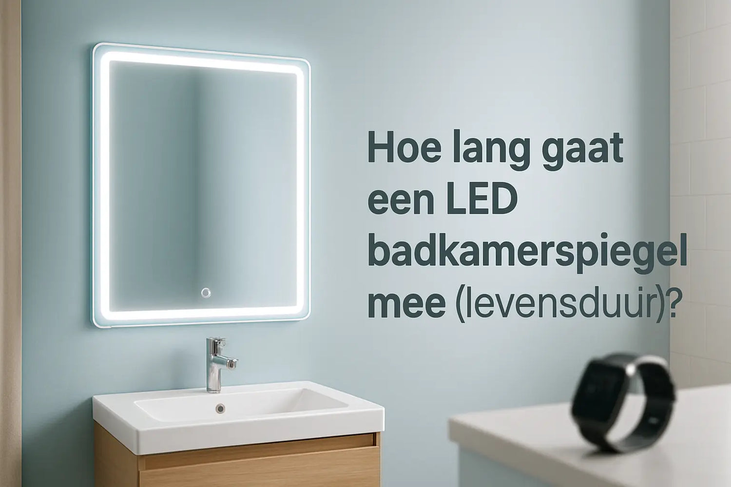 Hoe lang gaat een LED badkamerspiegel mee (levensduur)?