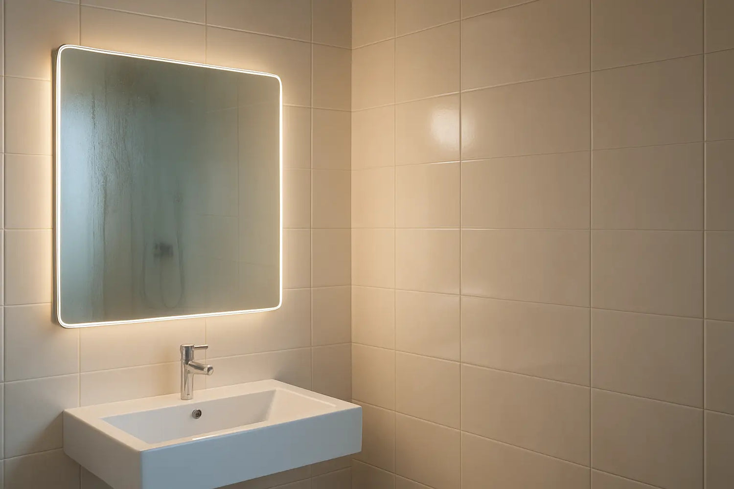 Hoe heet de spiegel in de badkamer?