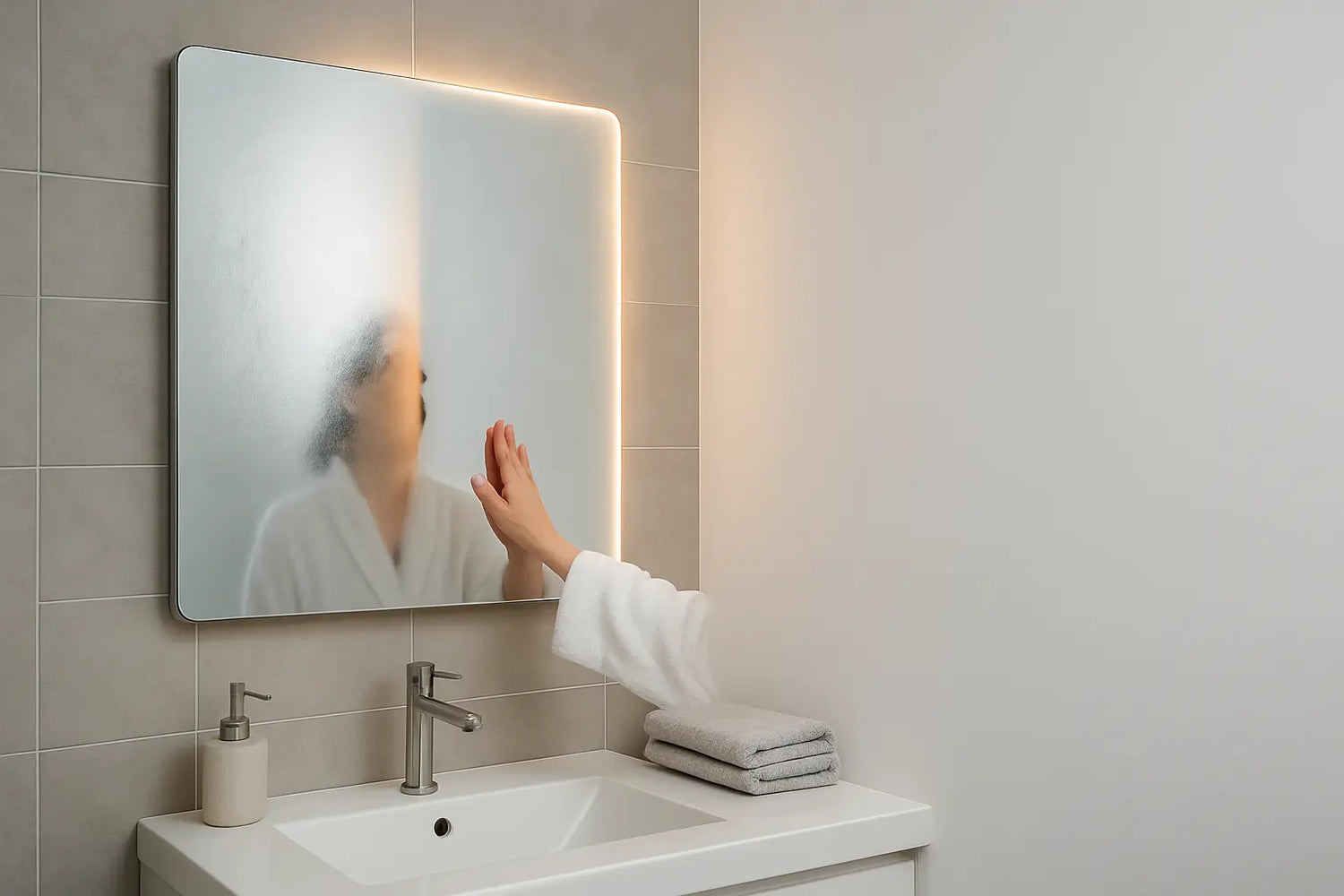 Wat is een verwarmde spiegelzone en hoe groot moet die zijn?