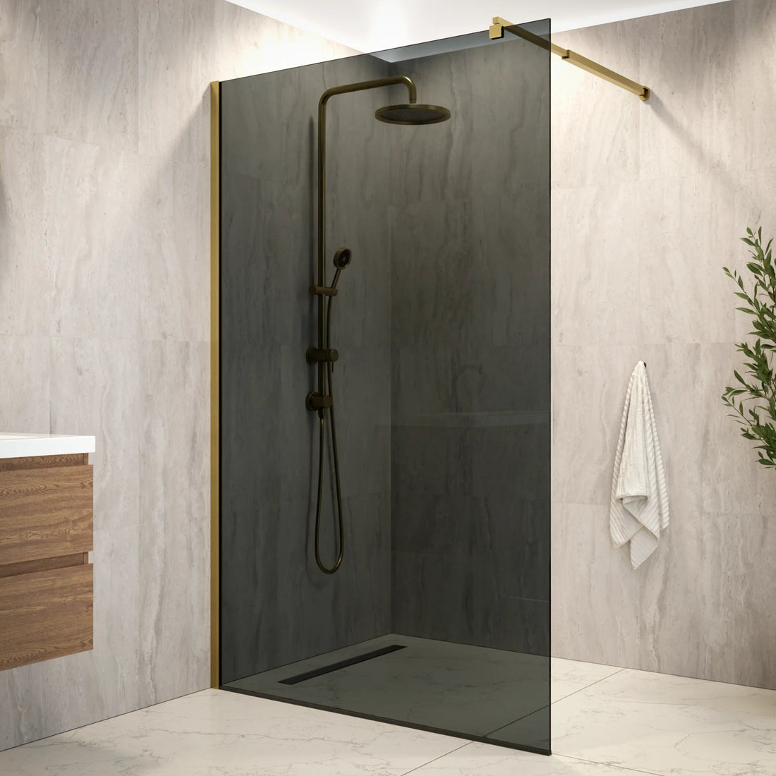 Douchewand Vero - 120x200cm