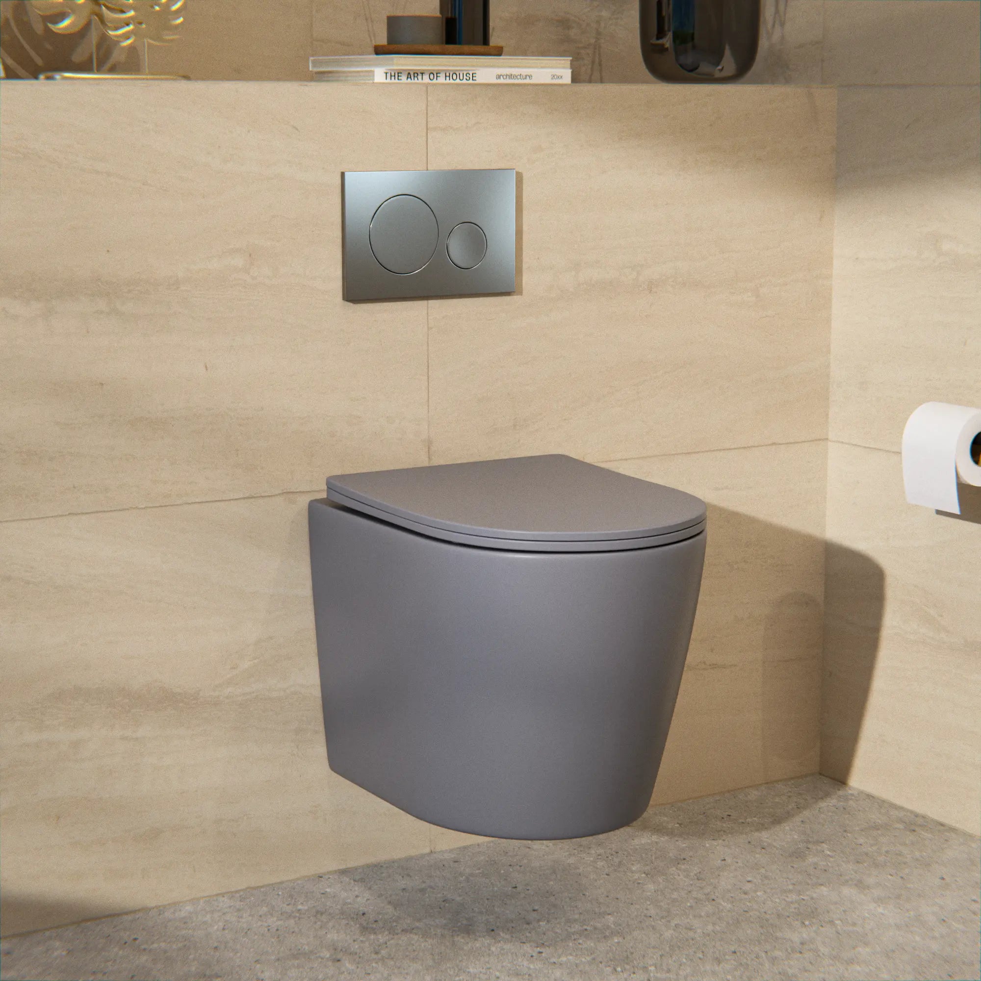 Mirlux Bedieningsplaat - Grijs - ABS Kunstof DualFlush - PRE-ORDER