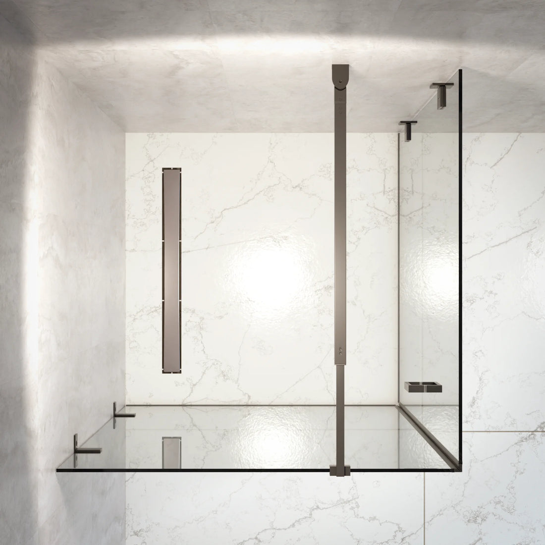 Douchecabine Mira - 90 x 90 x 200cm - Zwart - Nano Coating