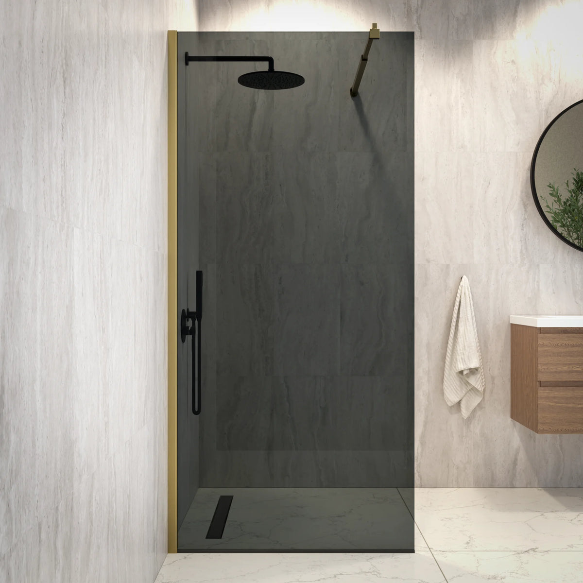 Douchewand Vero - 90x200cm