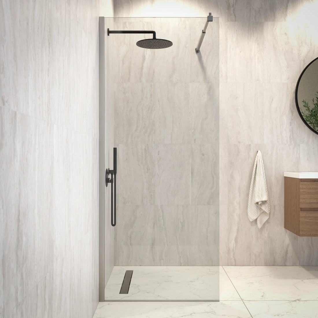 Douchewand Zaro - 80x200cm