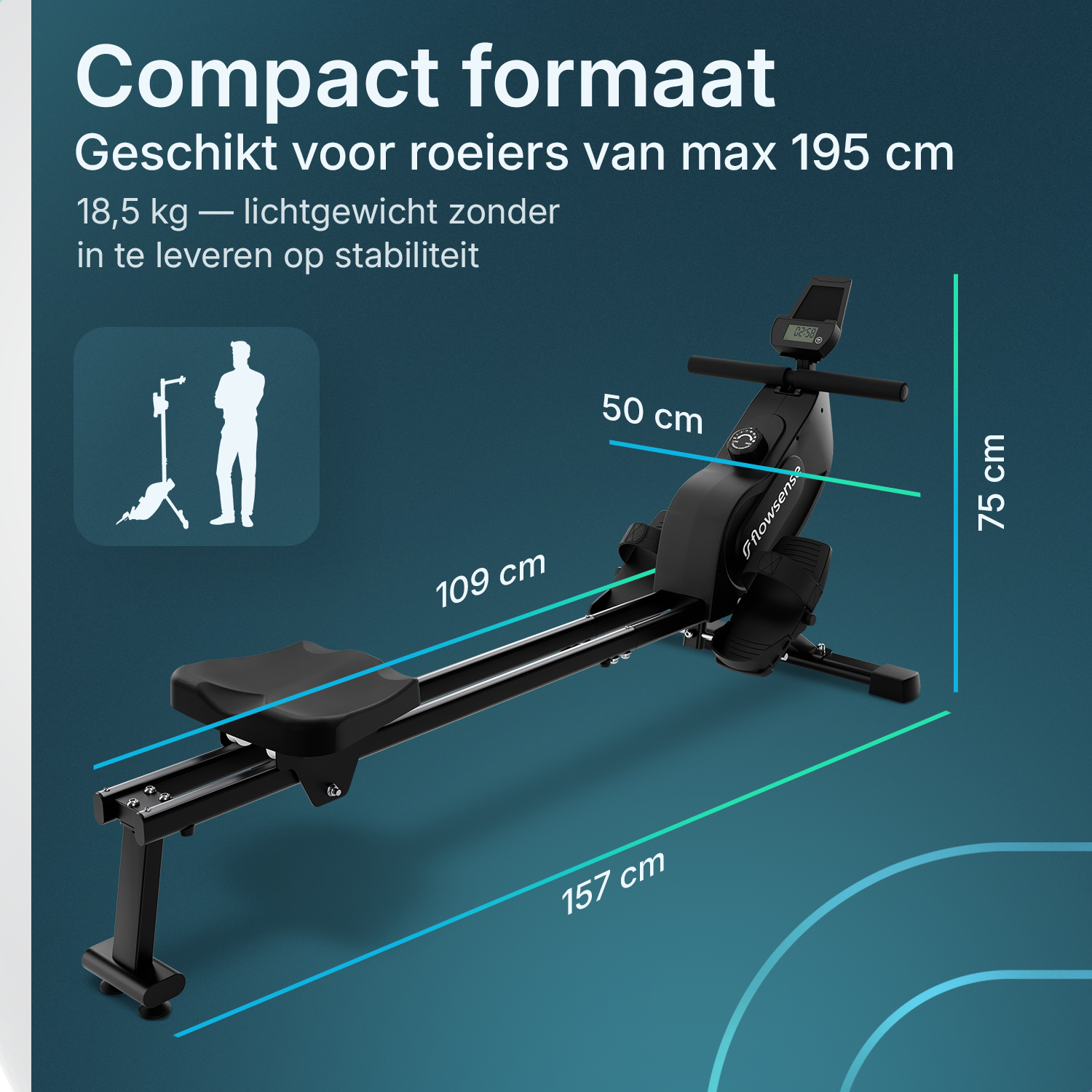 Roeitrainer - Elvora Edge - Magnetische Weerstand