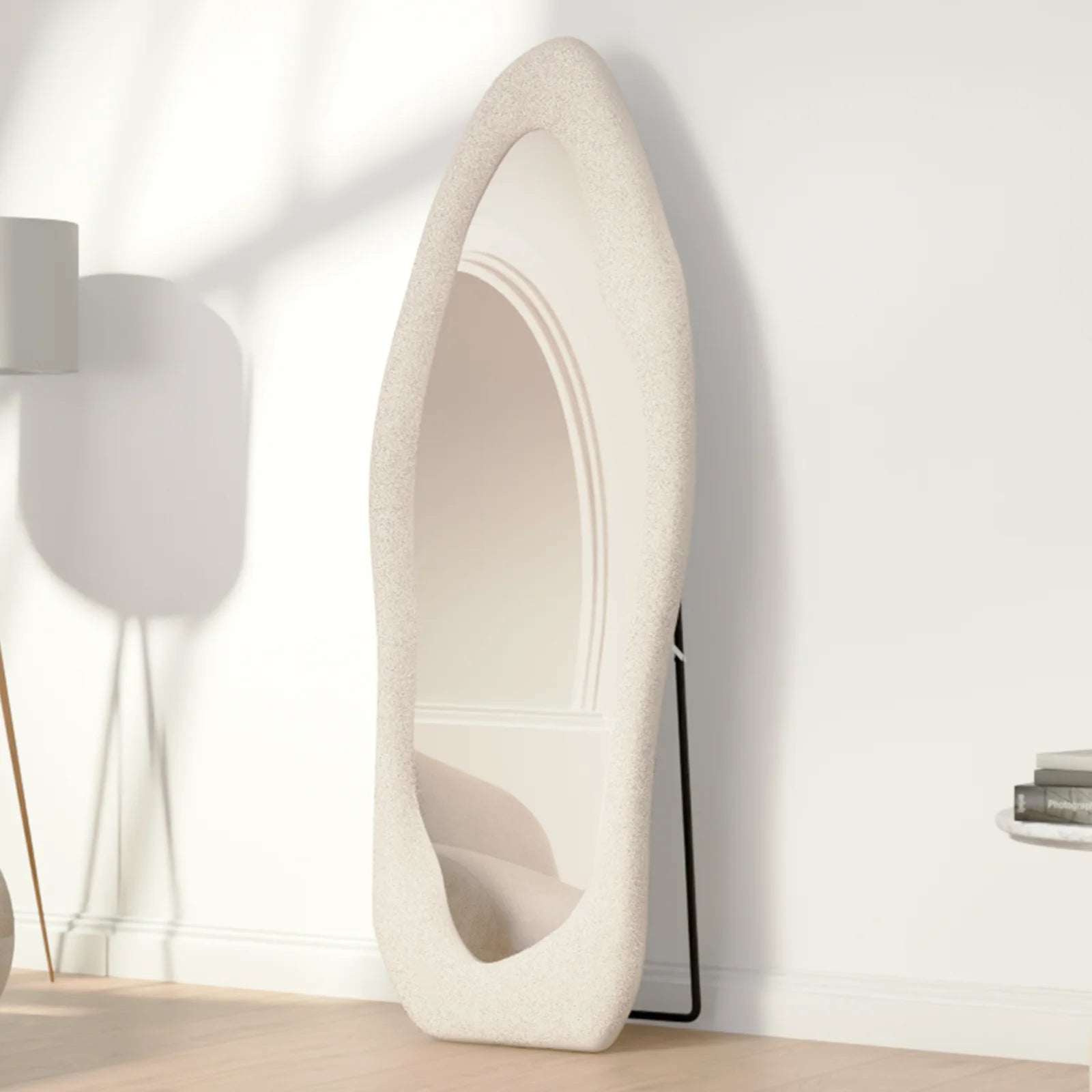 Passpiegel - Teddy Organische Spiegel - 160x60cm - Light Cream