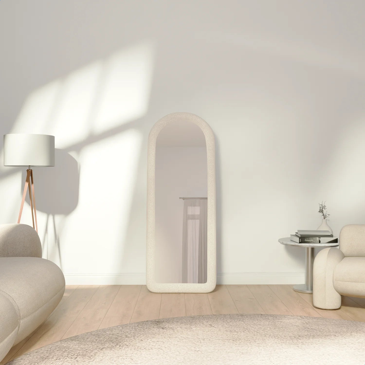 Passpiegel - Teddy Spiegel - 160x60cm - Light Cream