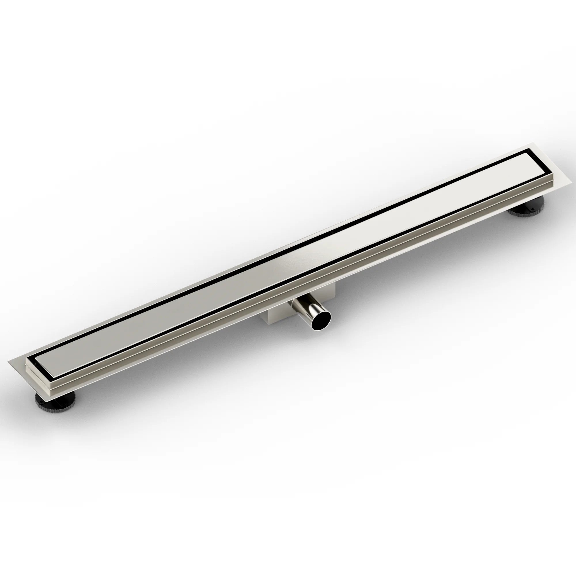 Douchegoot - 90cm - Tegelrooster - RVS - Met Flens