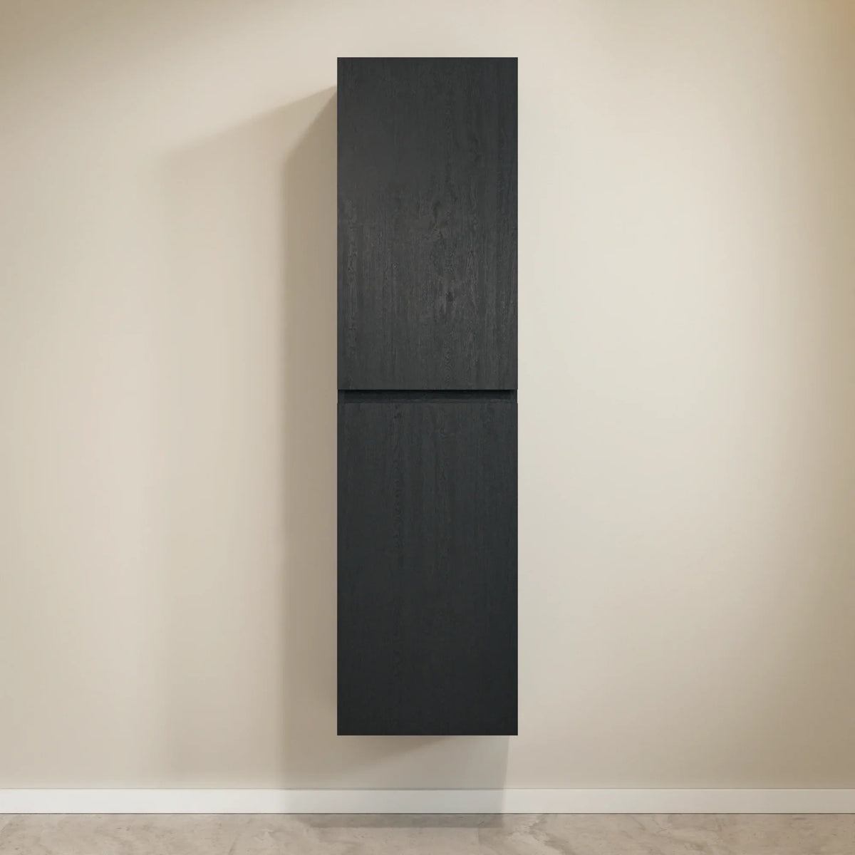 Badkamermeubelset Imperial - 80cm - Zwart Eiken - Wastafel Zwart