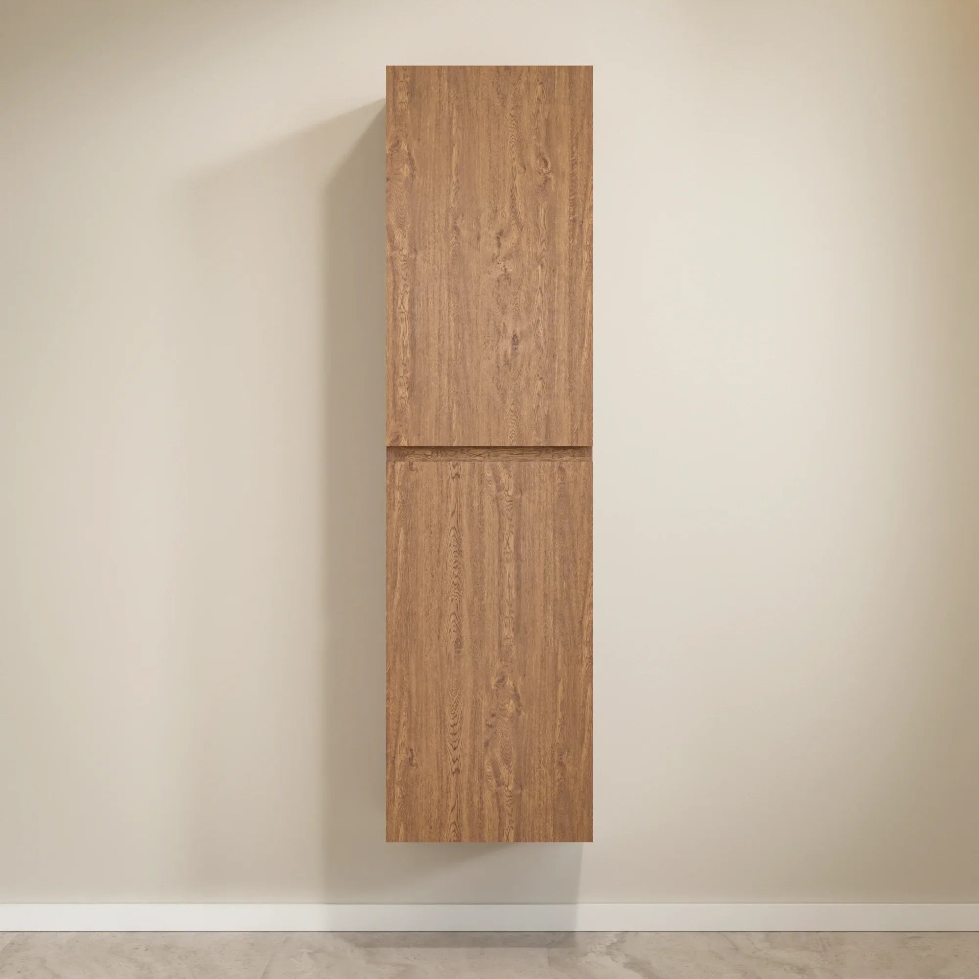Badkamermeubelset Valento - 60cm - Warm Eiken - Wastafel Wit