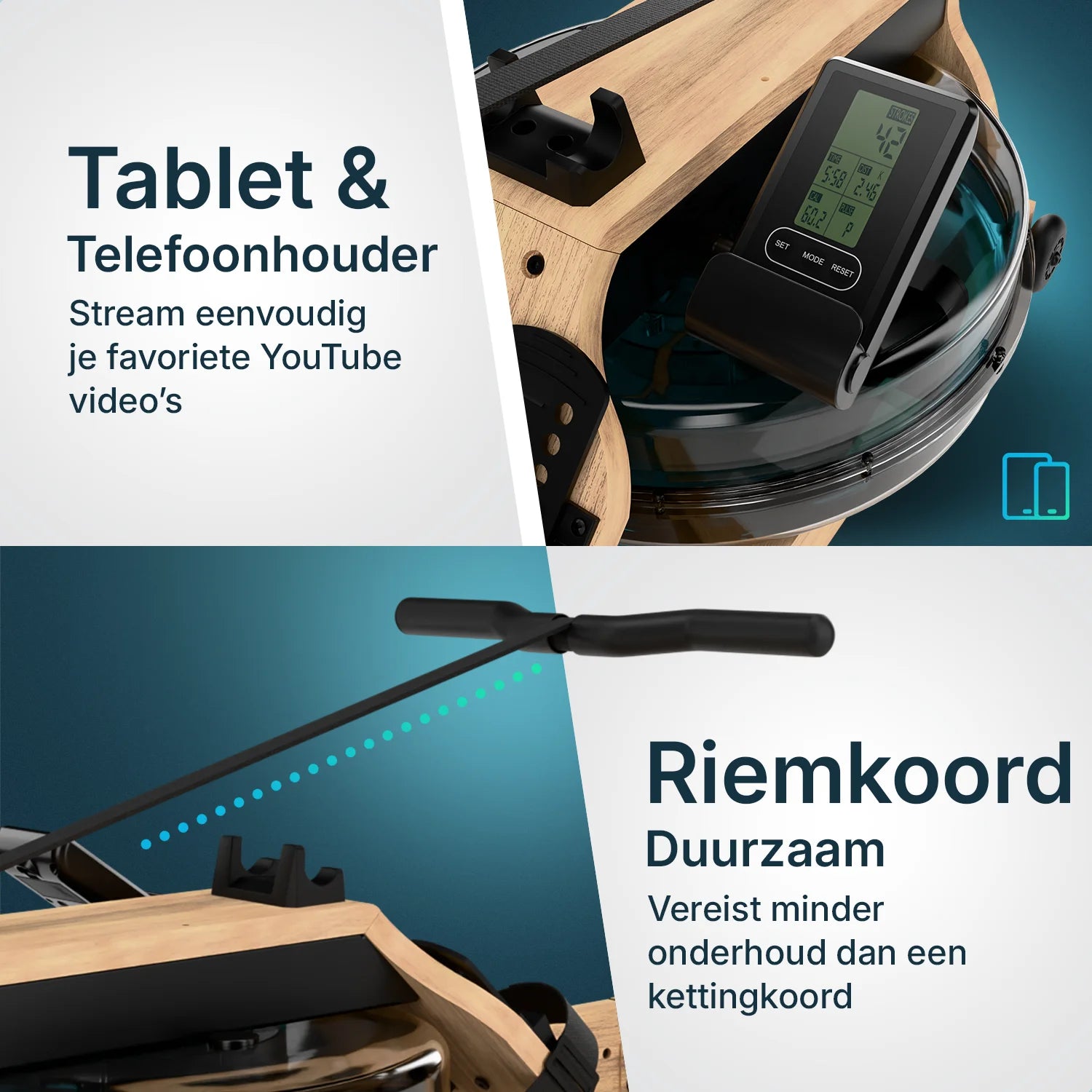 Roeitrainer - RowForge - Hout Met Waterweerstand