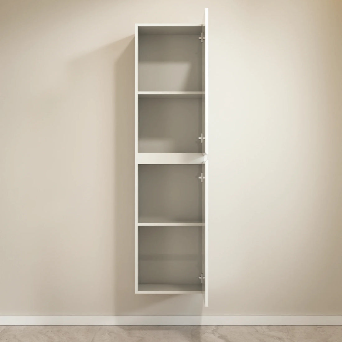 Kolomkast Ruvo - 150cm - Glanzend wit