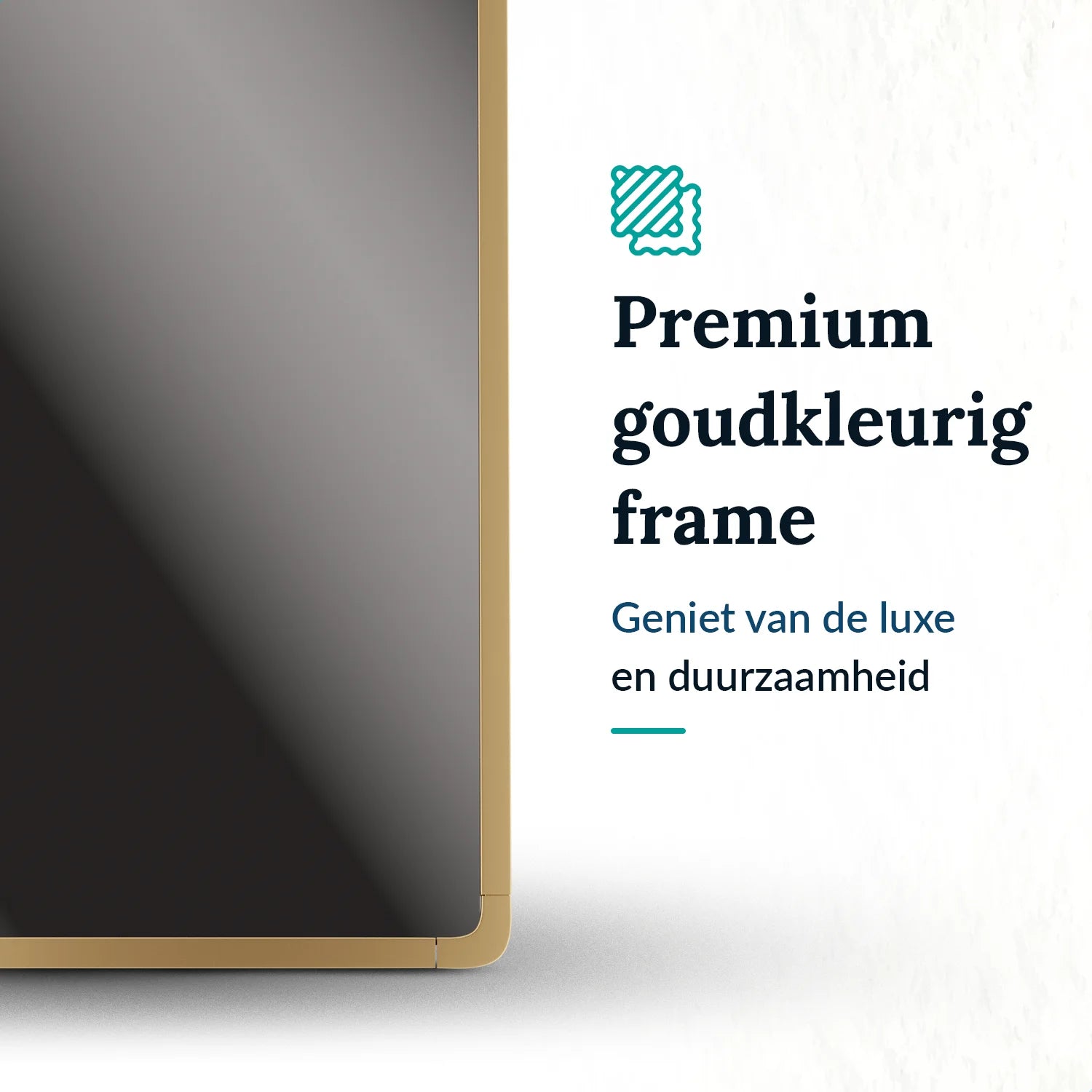 Passpiegel - Ovale Spiegel - 160x60cm - Goud