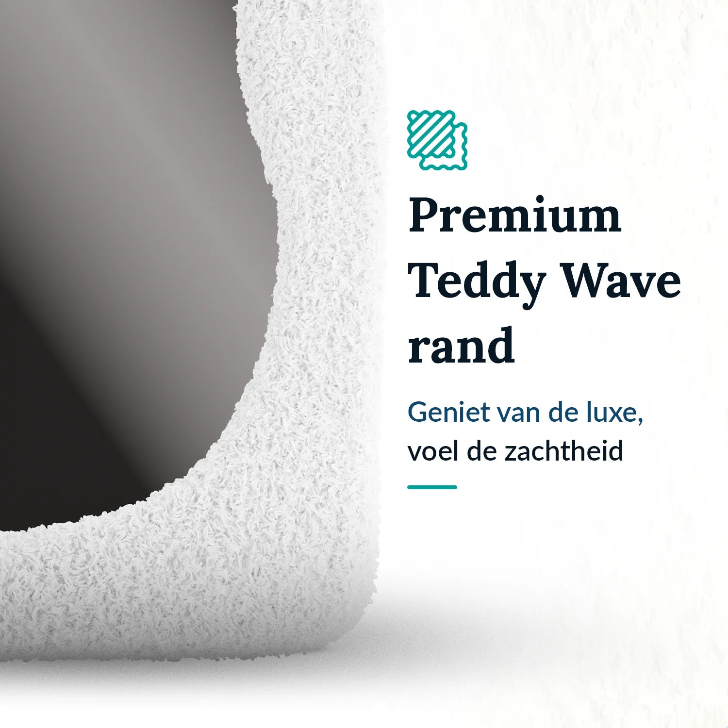 Passpiegel - Teddy Organische Spiegel - 160x60cm - Wit