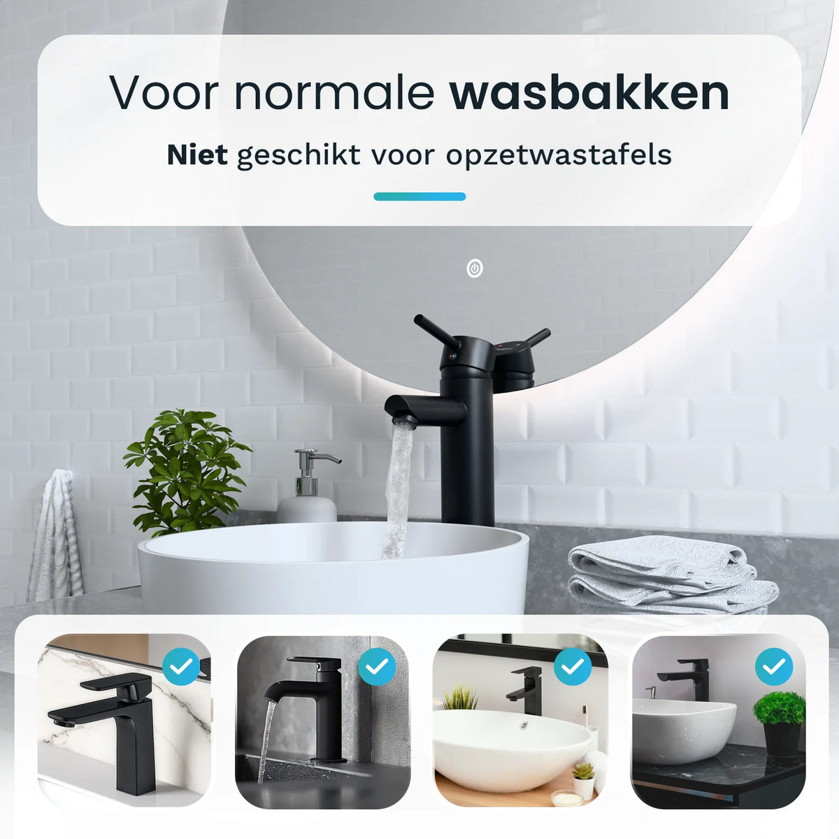 Wastafelkraan EIRENE -Zwart