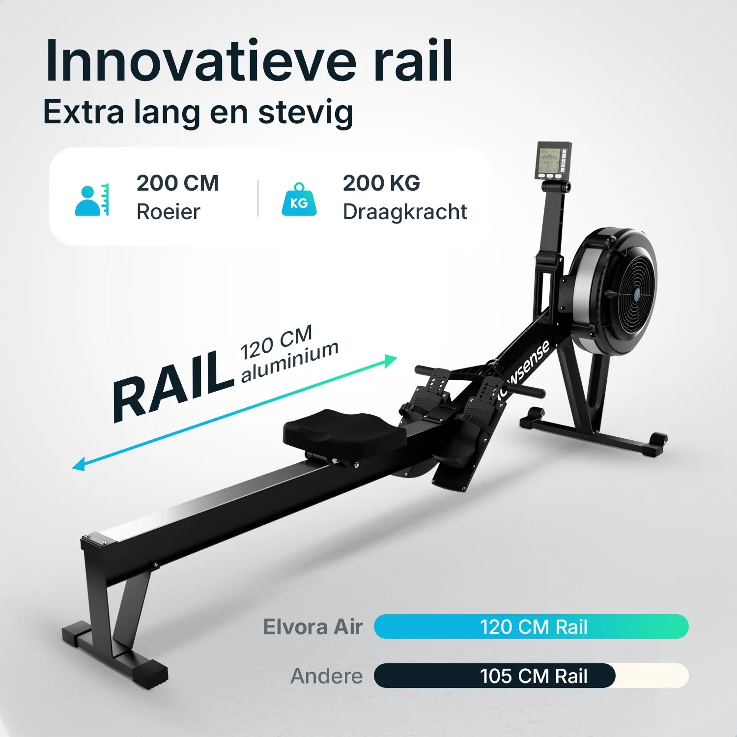 Roeitrainer - Elvora Air - Luchtweerstand - PRE-ORDER