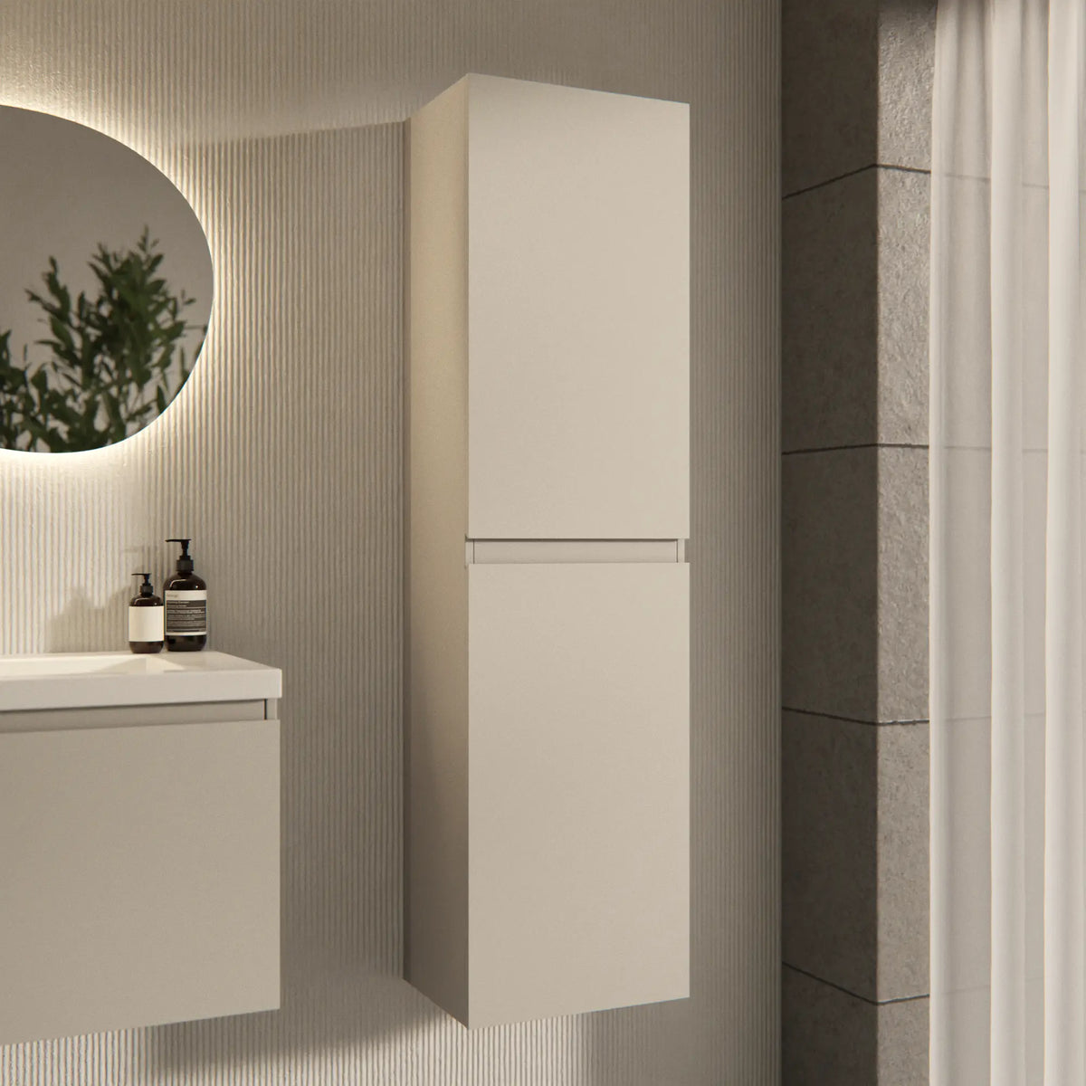 Kolomkast Ruvo - 150cm - Taupe