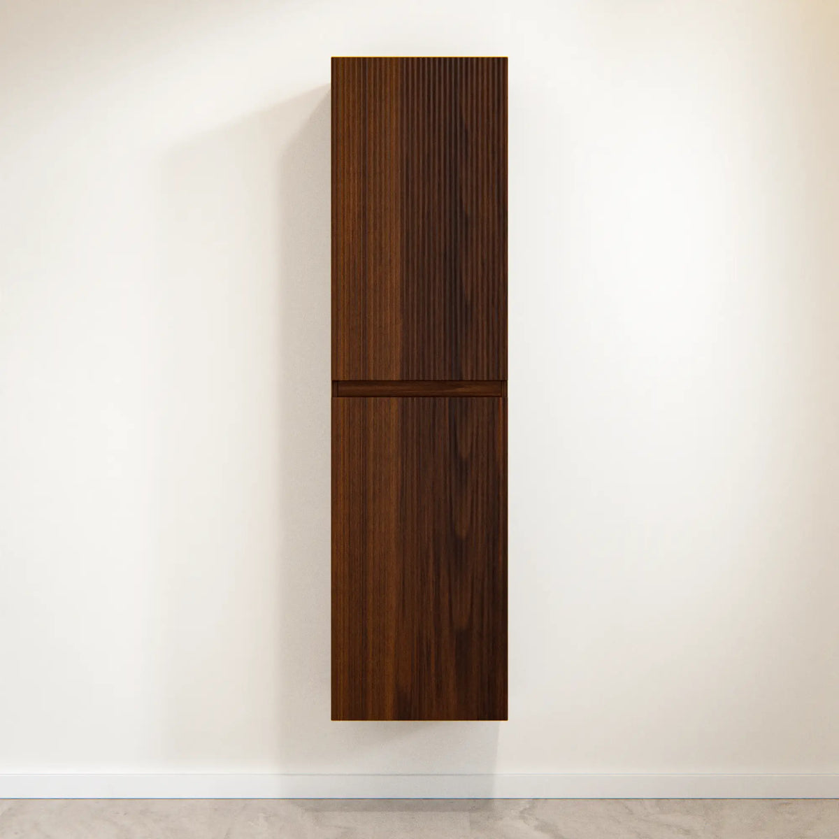 Kolomkast Ruvo - 150cm - Walnoot met ribbel