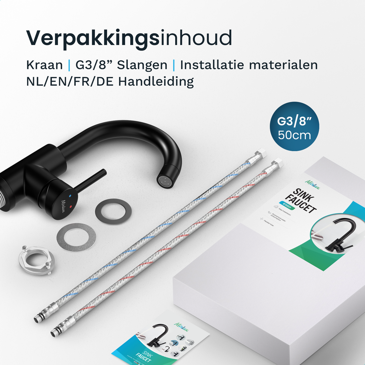 Wastafelkraan THALIA - Zwart