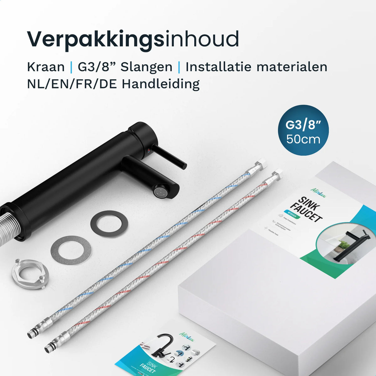 Wastafelkraan EIRENE -Zwart