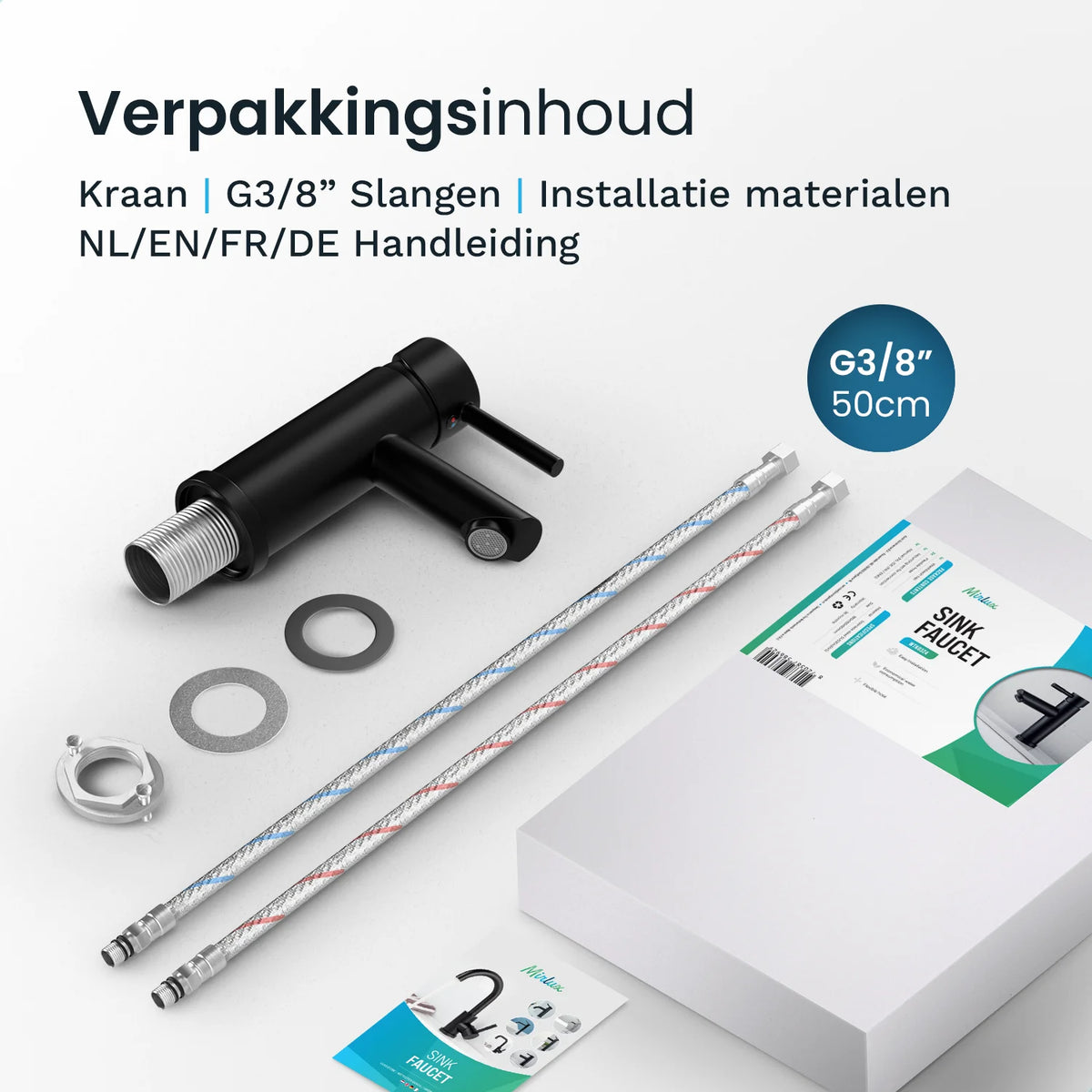 Wastafelkraan ZOE -Zwart