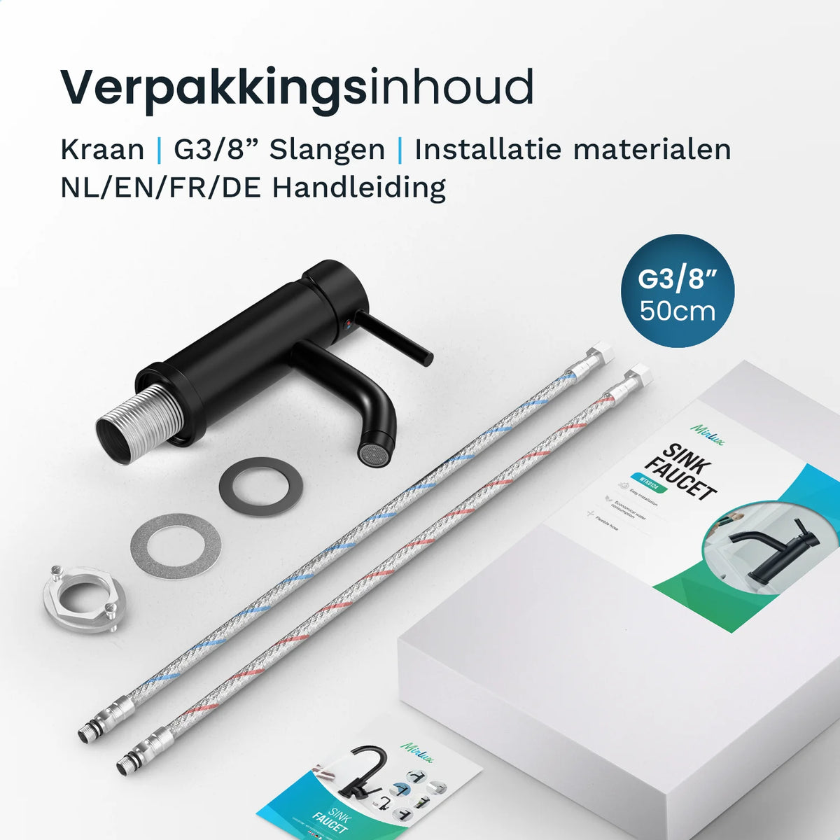 Wastafelkraan ARIADNE - Zwart