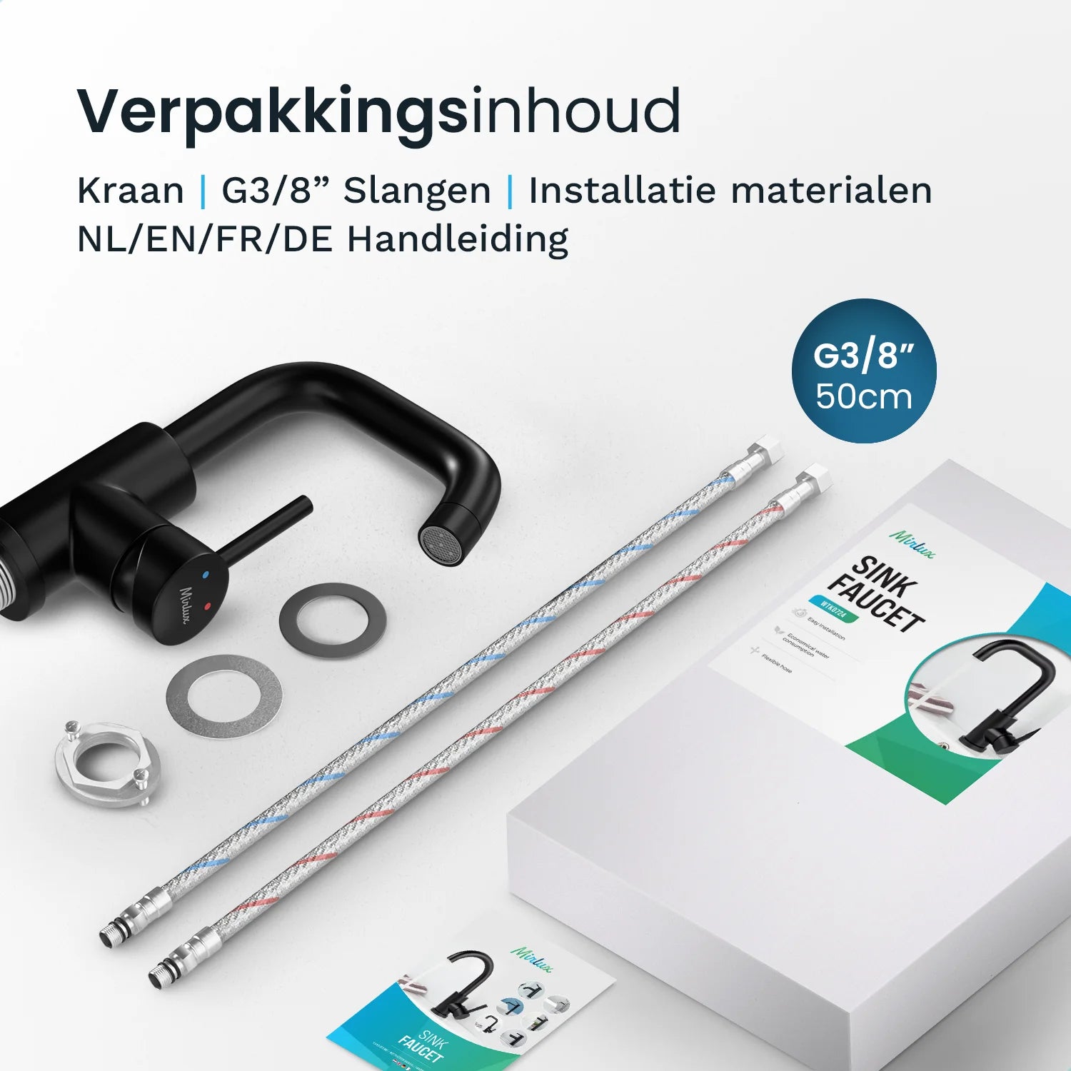 Wastafelkraan KALLISTA - Zwart