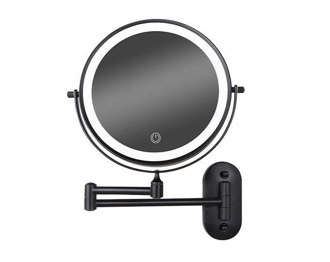 Make-Up Spiegel - Batterij - Zwart - 1-5x Vergroting