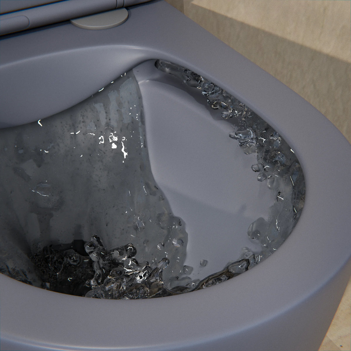 Hangtoilet Varo - Randloos - Softclose Zitting - Grijs