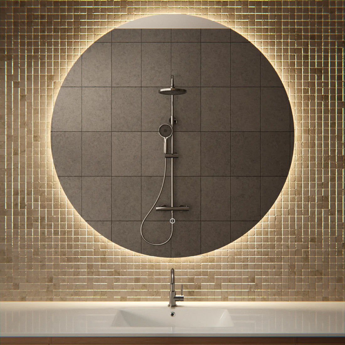 Badkamerspiegel - 120cm - Frameloos
