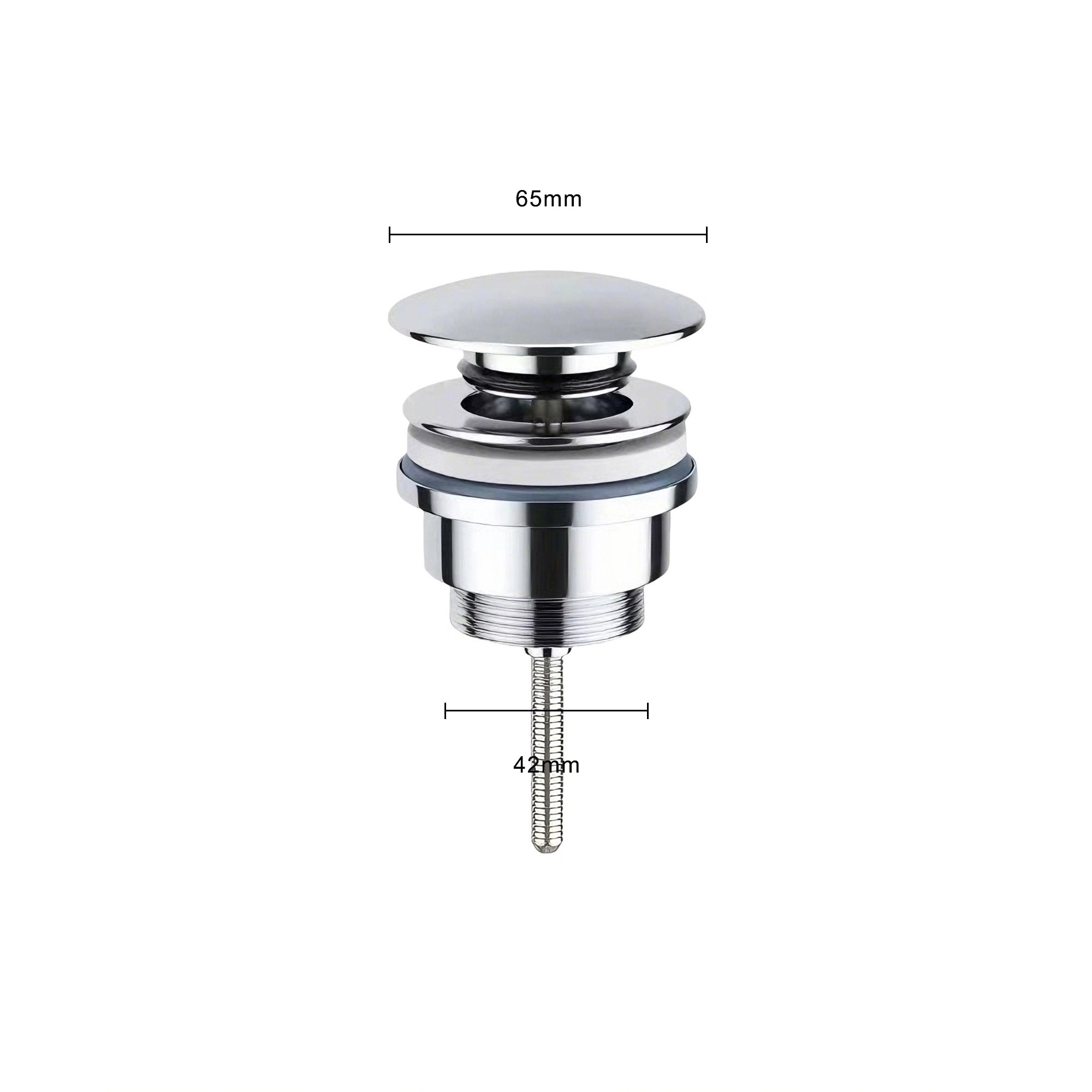 Afvoerplug Wastafel Clickwaste - 42 mm - Chroom