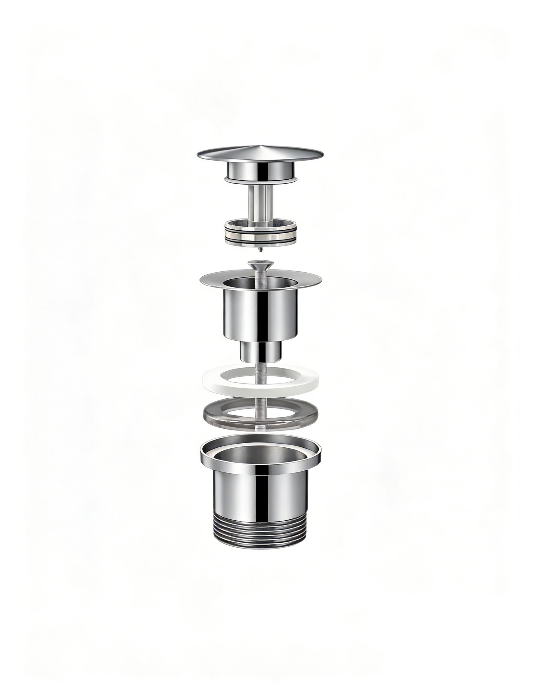 Afvoerplug Wastafel Clickwaste - 42 mm - Chroom