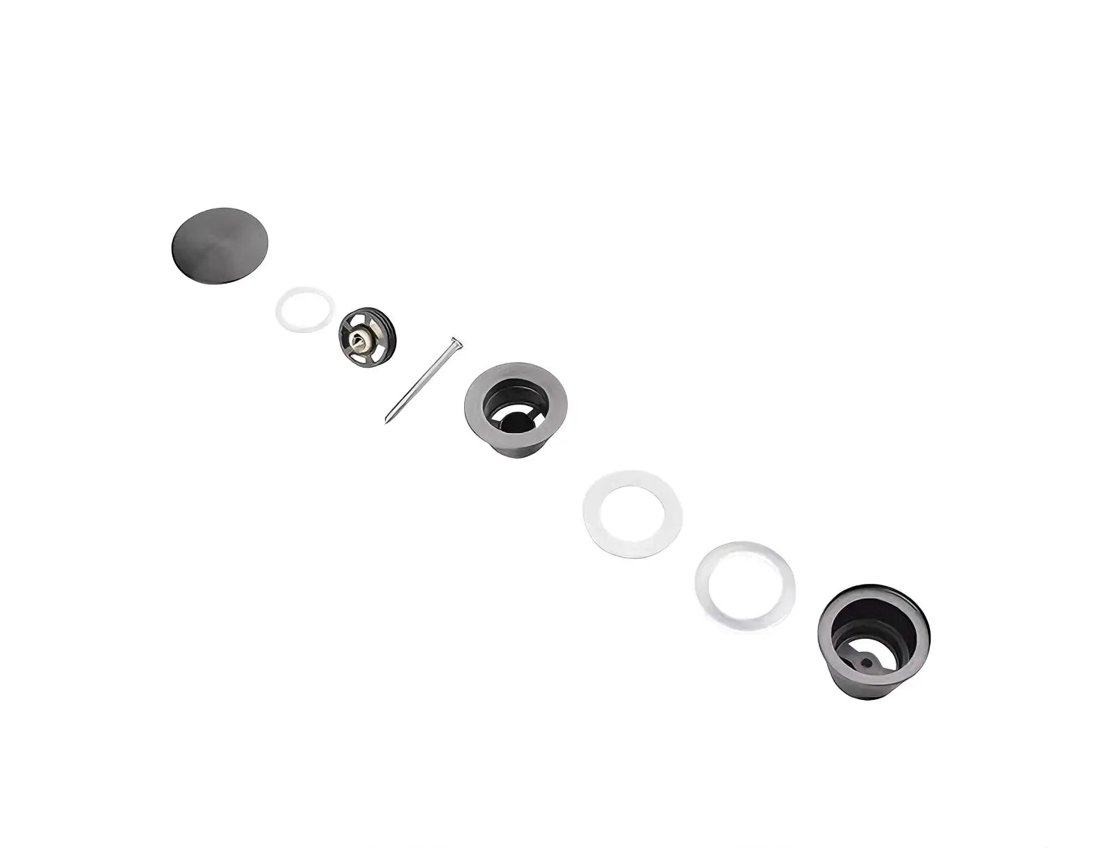 Afvoerplug Wastafel Clickwaste - 42 mm - Mat Zwart
