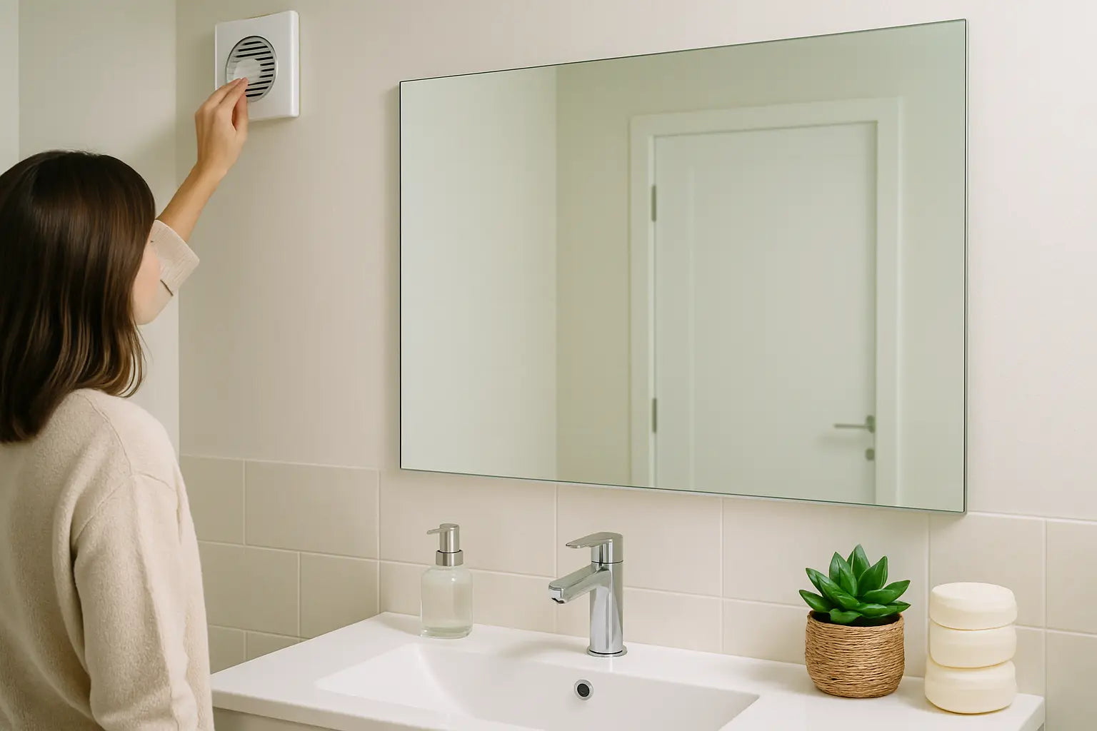 Hoe voorkom je condens op de badkamerspiegel zonder verwarming?