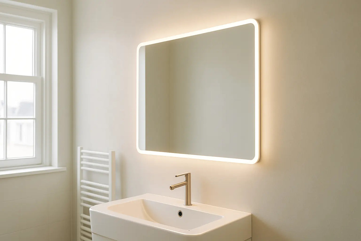 Heeft een badkamerspiegel met verlichting nog extra verlichting nodig?