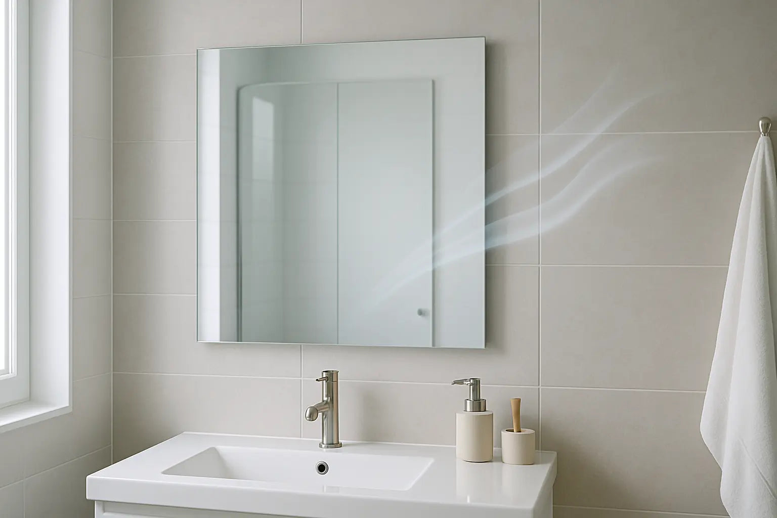 Helpt ventilatie (WTW) tegen beslagen badkamerspiegels?