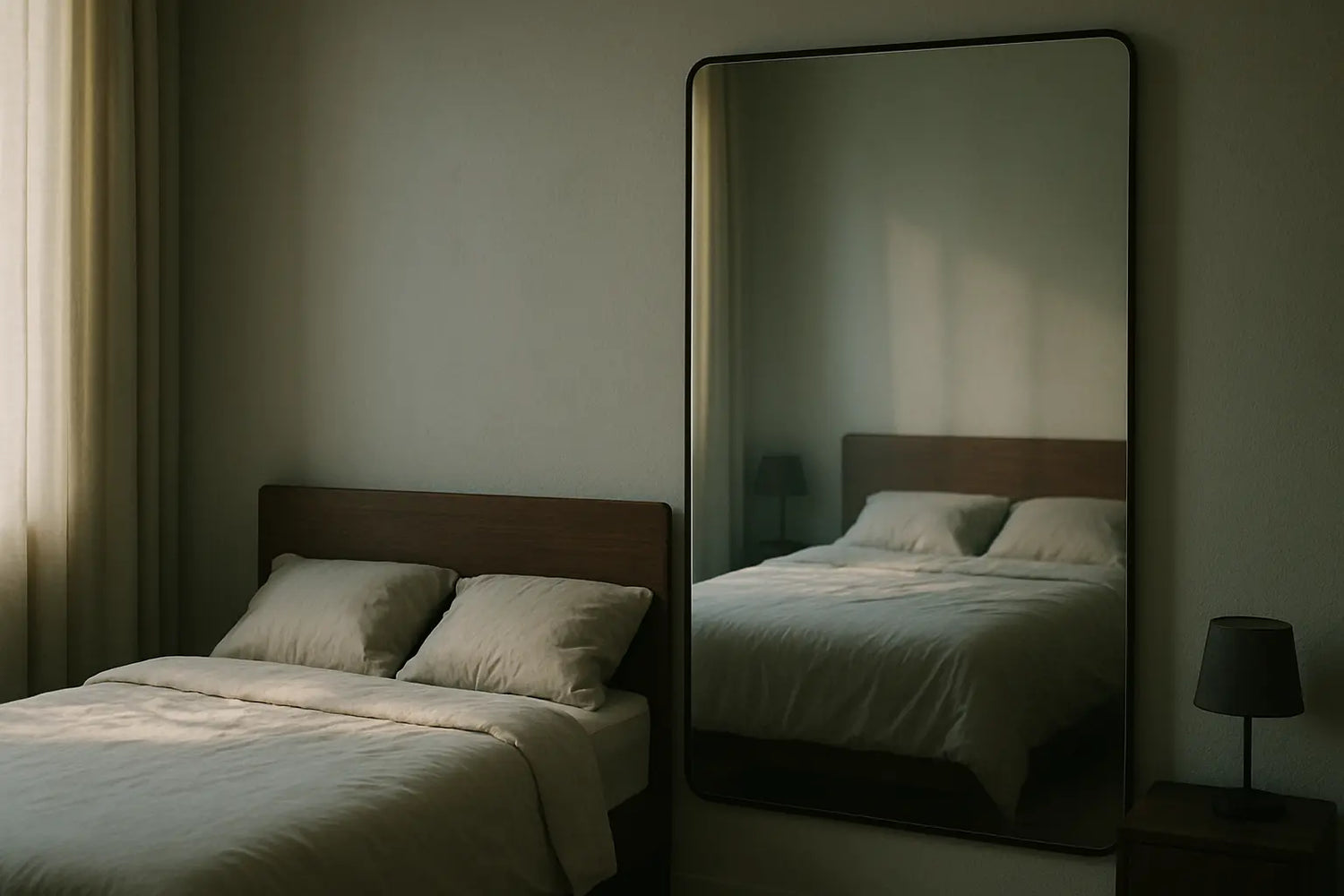 Waarom mag je geen spiegel tegenover het bed doen?