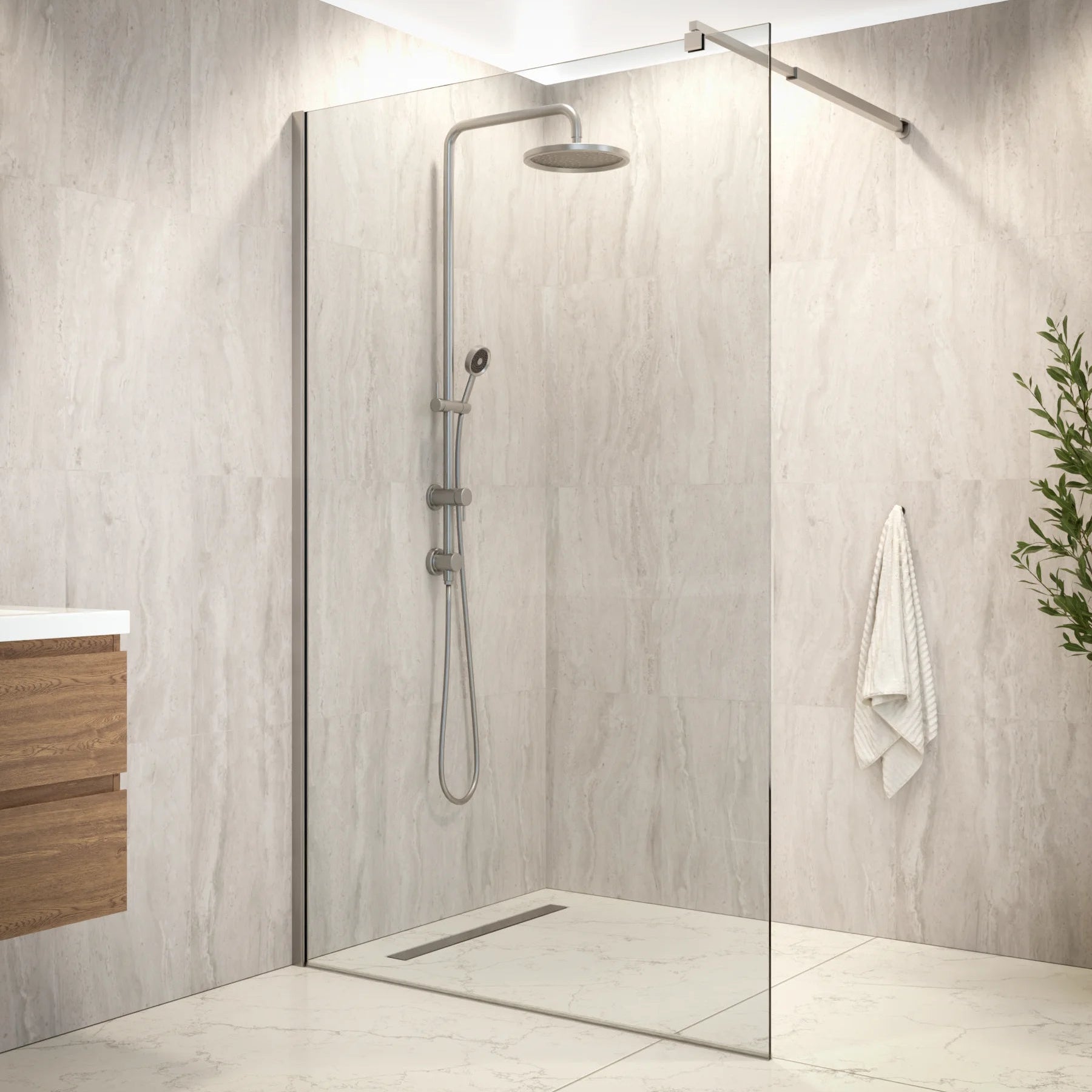 Douchewand Zaro - 120x200cm