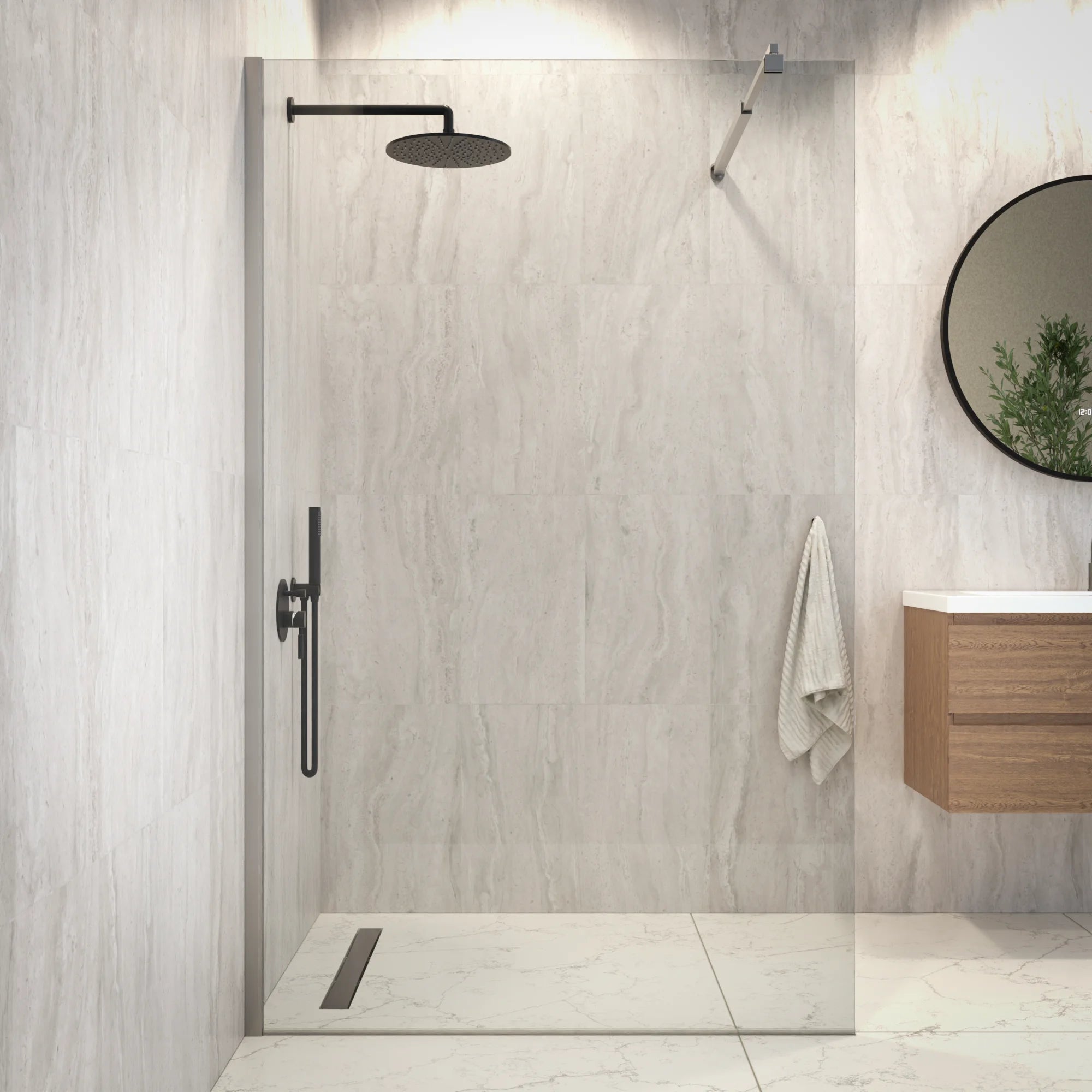 Douchewand Zaro - 120x200cm