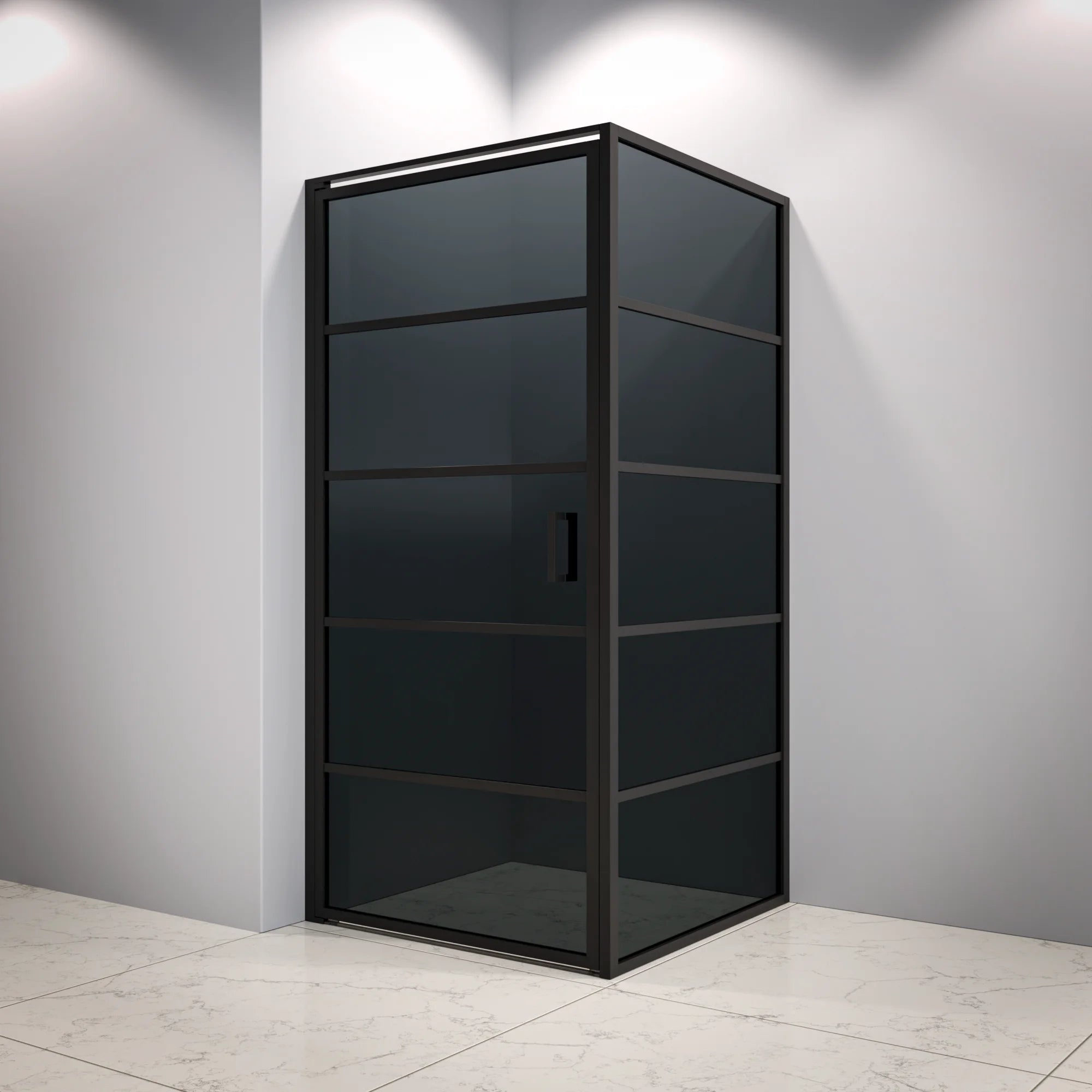 Douchecabine Oris - 90 x 200 - Zwart Glas - Zwart