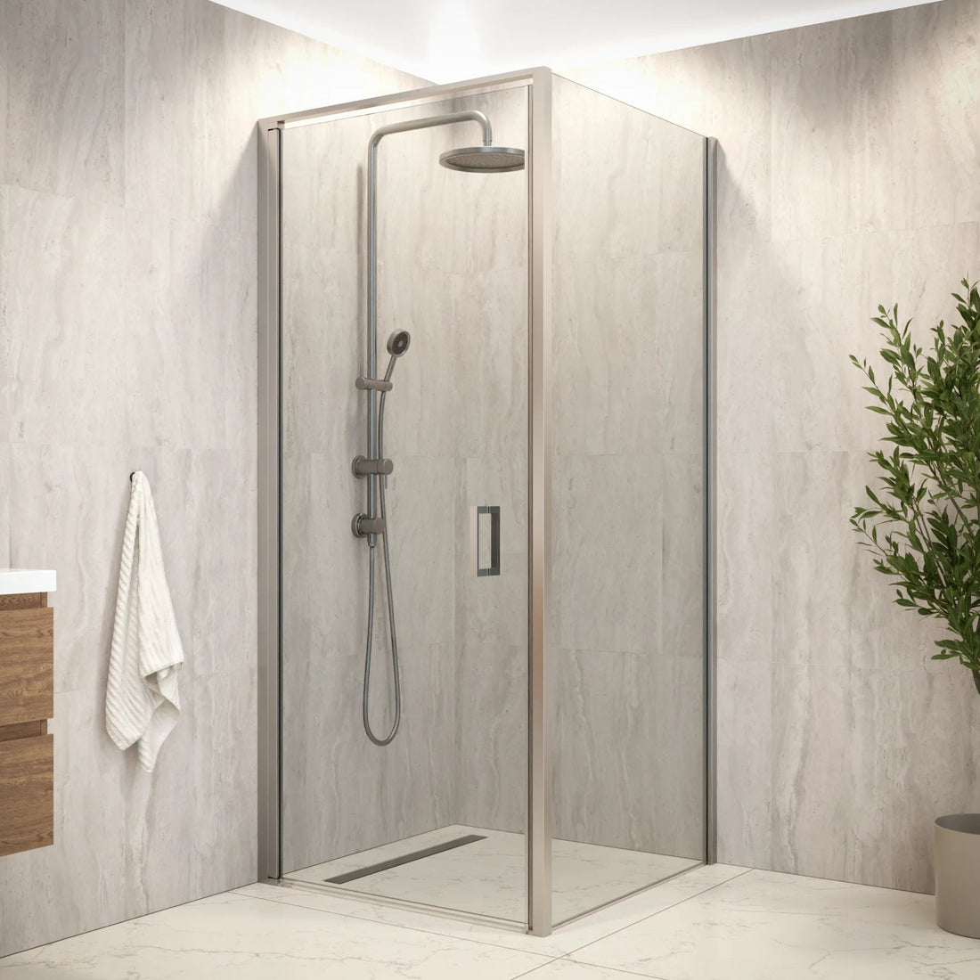 Douchecabine Vela - 90 x 90 x 200cm - Chroom - Nano Coating