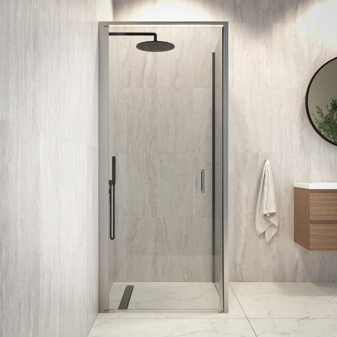 Douchecabine Vela - 90 x 90 x 200cm - Chroom - Nano Coating