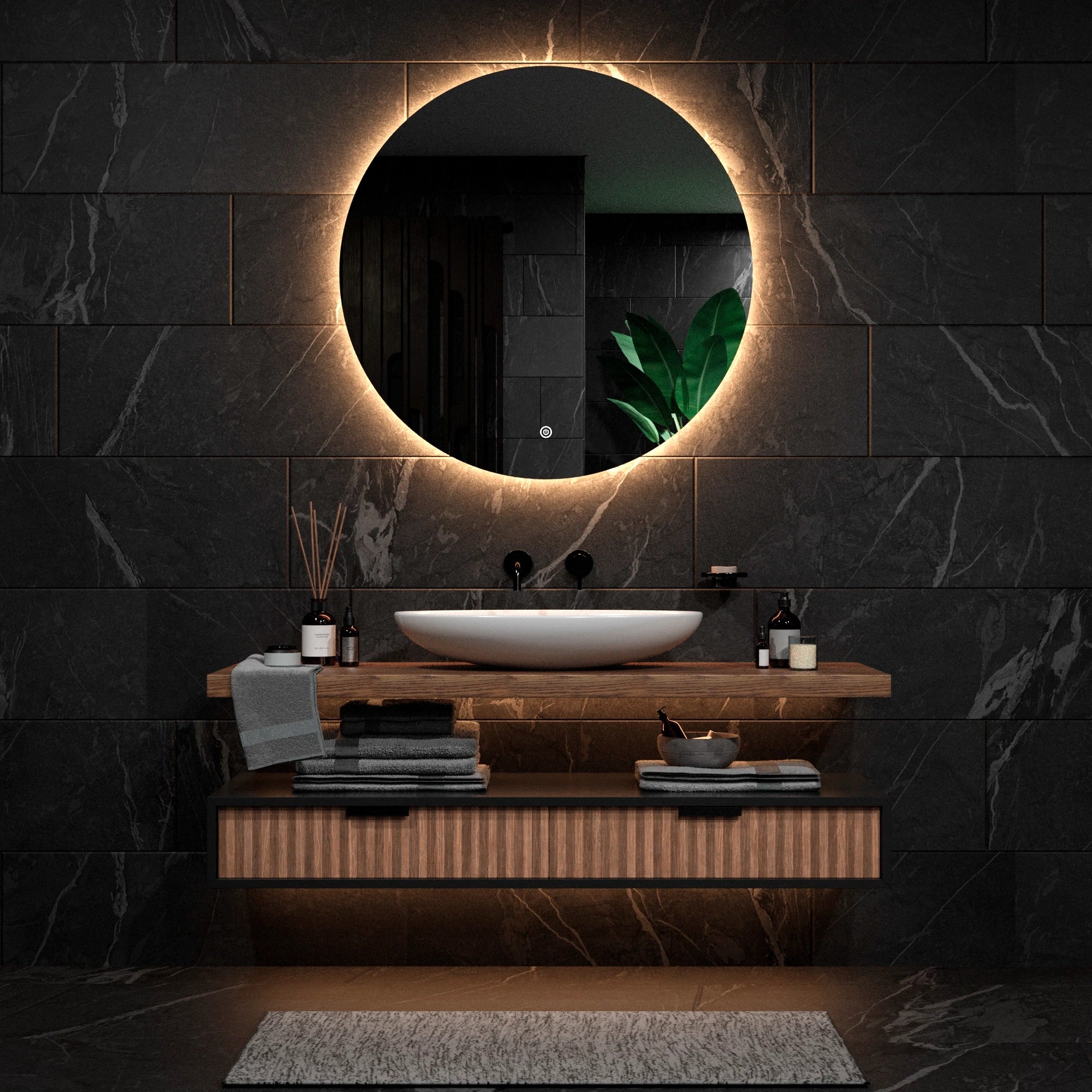 Badkamerspiegel - 100cm - Frameloos