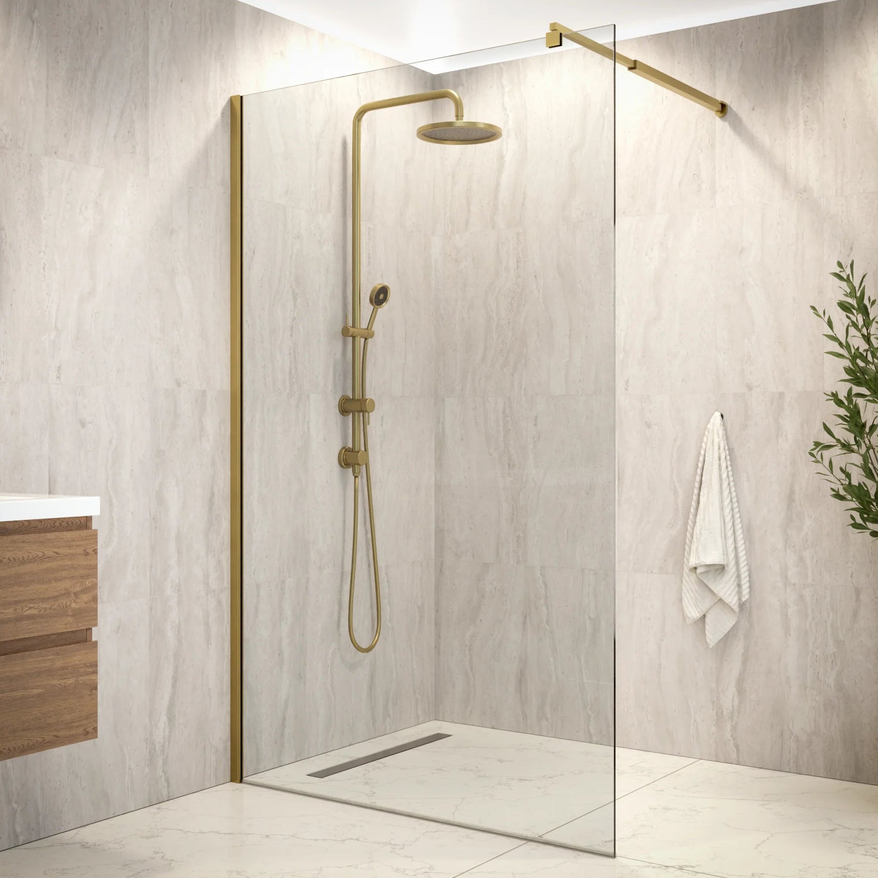 Douchewand Elva - 120x200cm