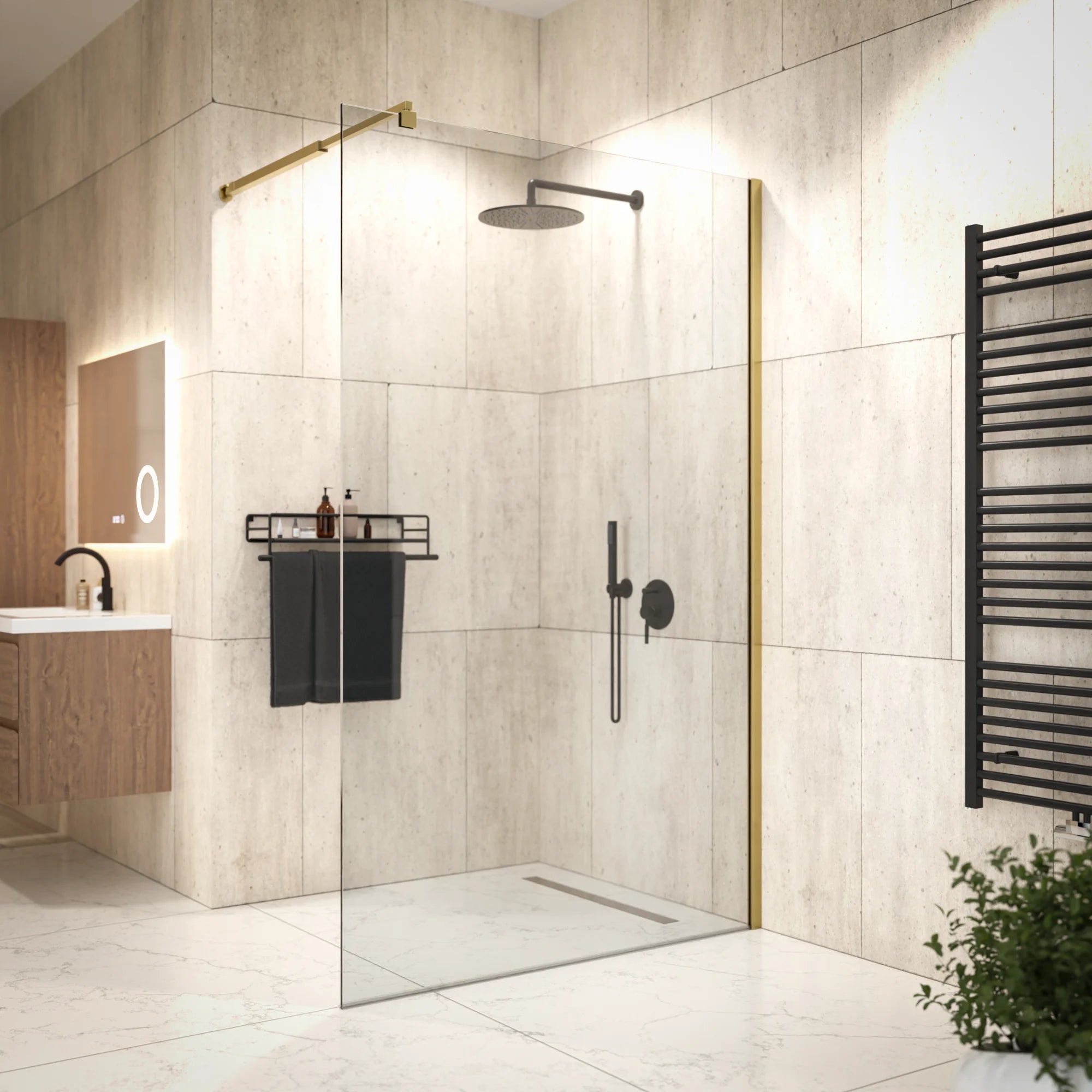 Douchewand Elva - 120x200cm