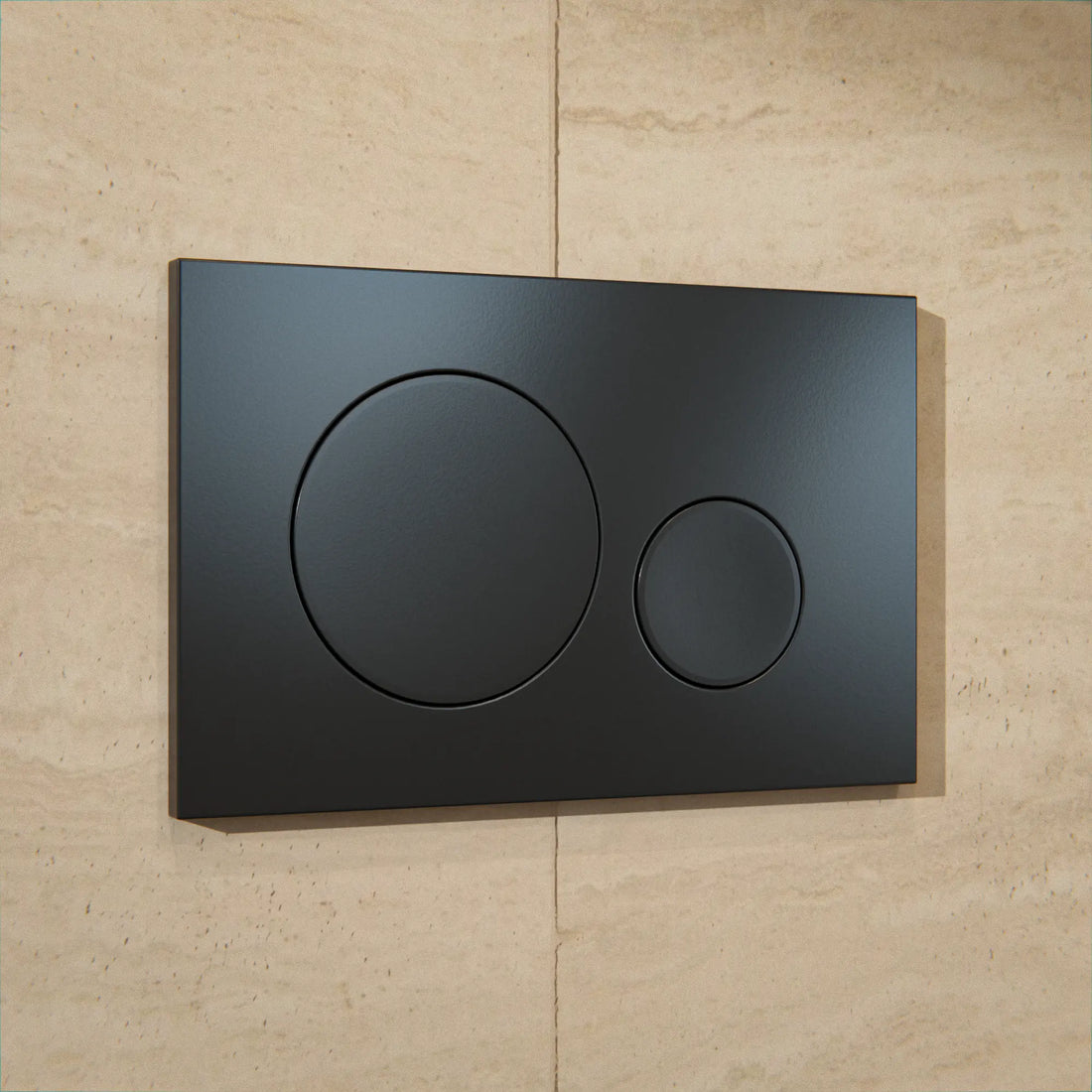 Mirlux Bedieningsplaat - Mat Zwart - ABS Kunstof DualFlush - PRE-ORDER