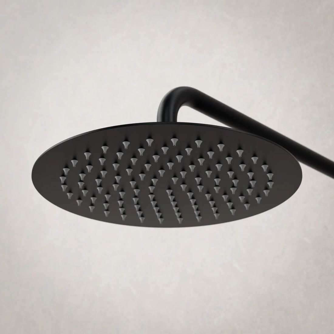 Inbouw Regendouche Daro - Mat Zwart met Thermostaatkraan - 25 cm