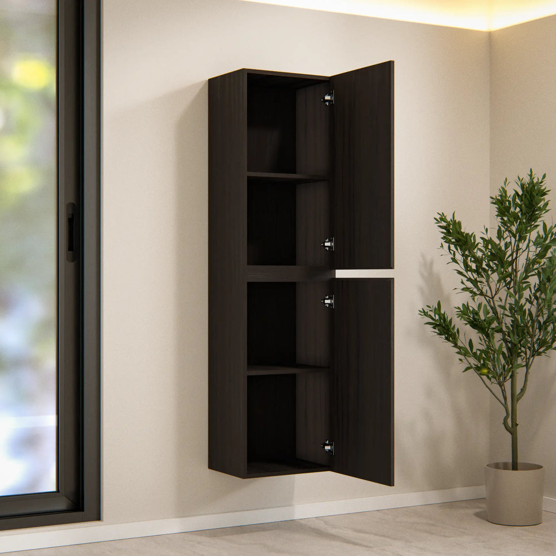 Kolomkast Ruvo - 150cm - Walnoot