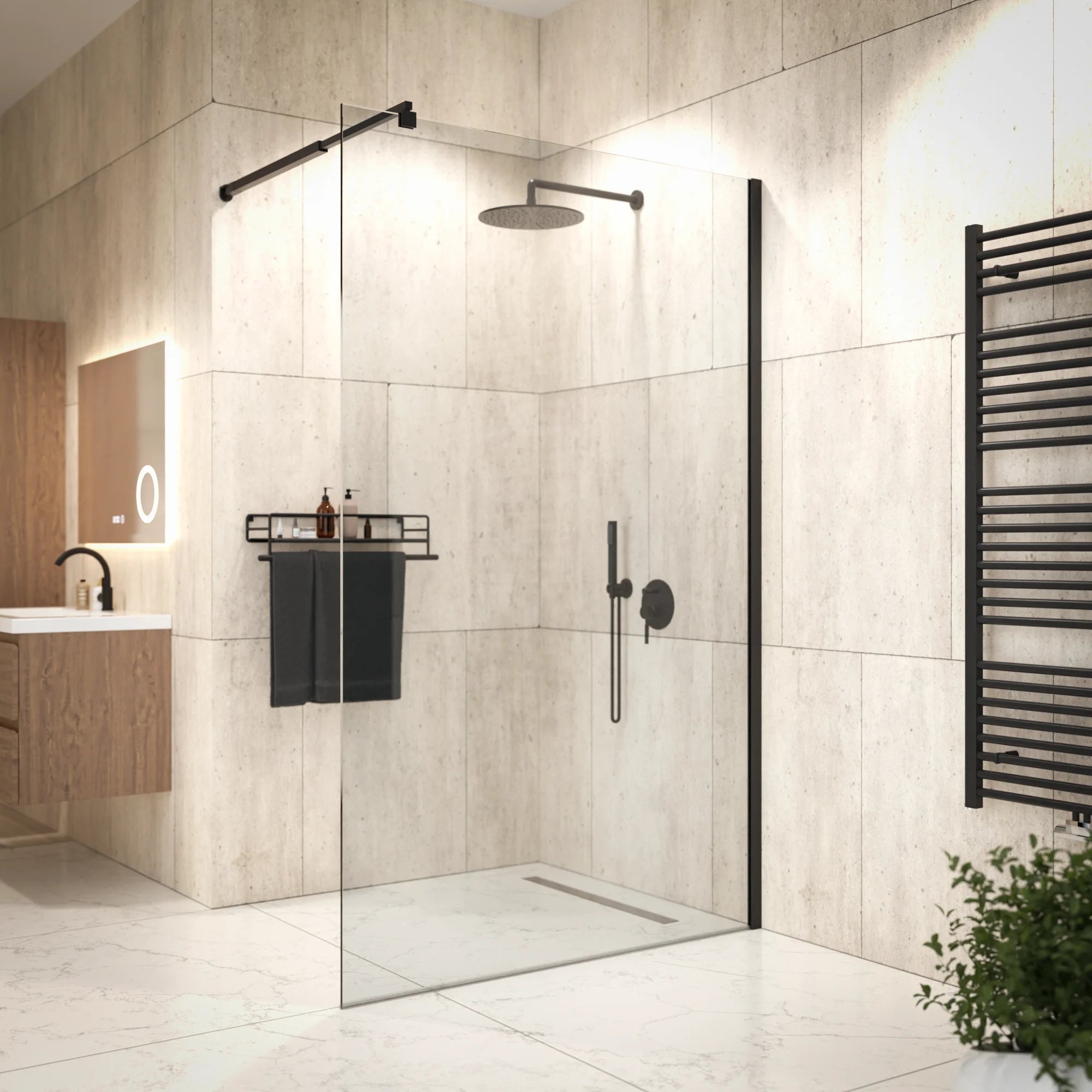 Douchewand Aris - 120x200cm